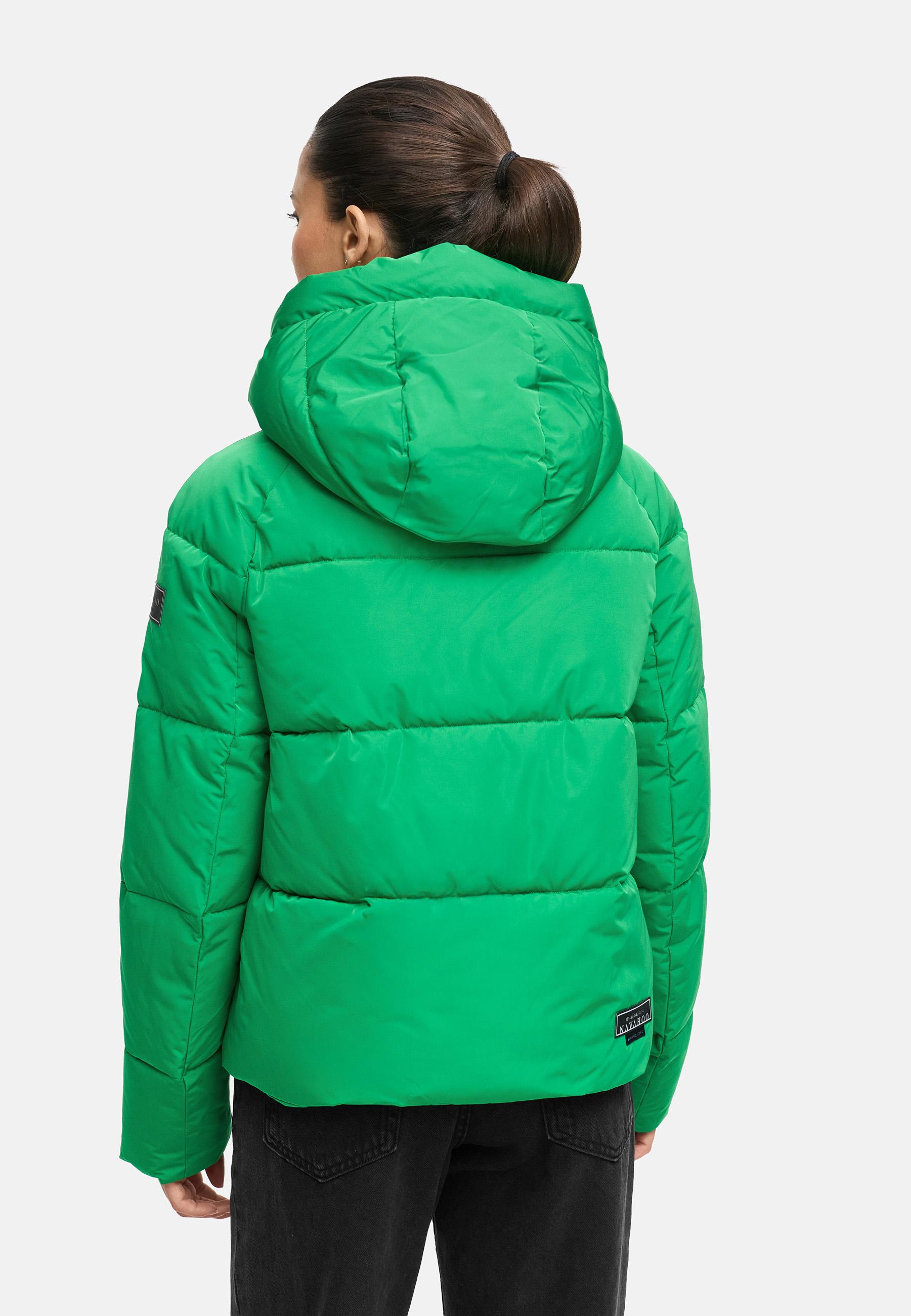 Steppjacke mit abnehmbarer Kapuze "Frostherz XIV" Smaragd Green