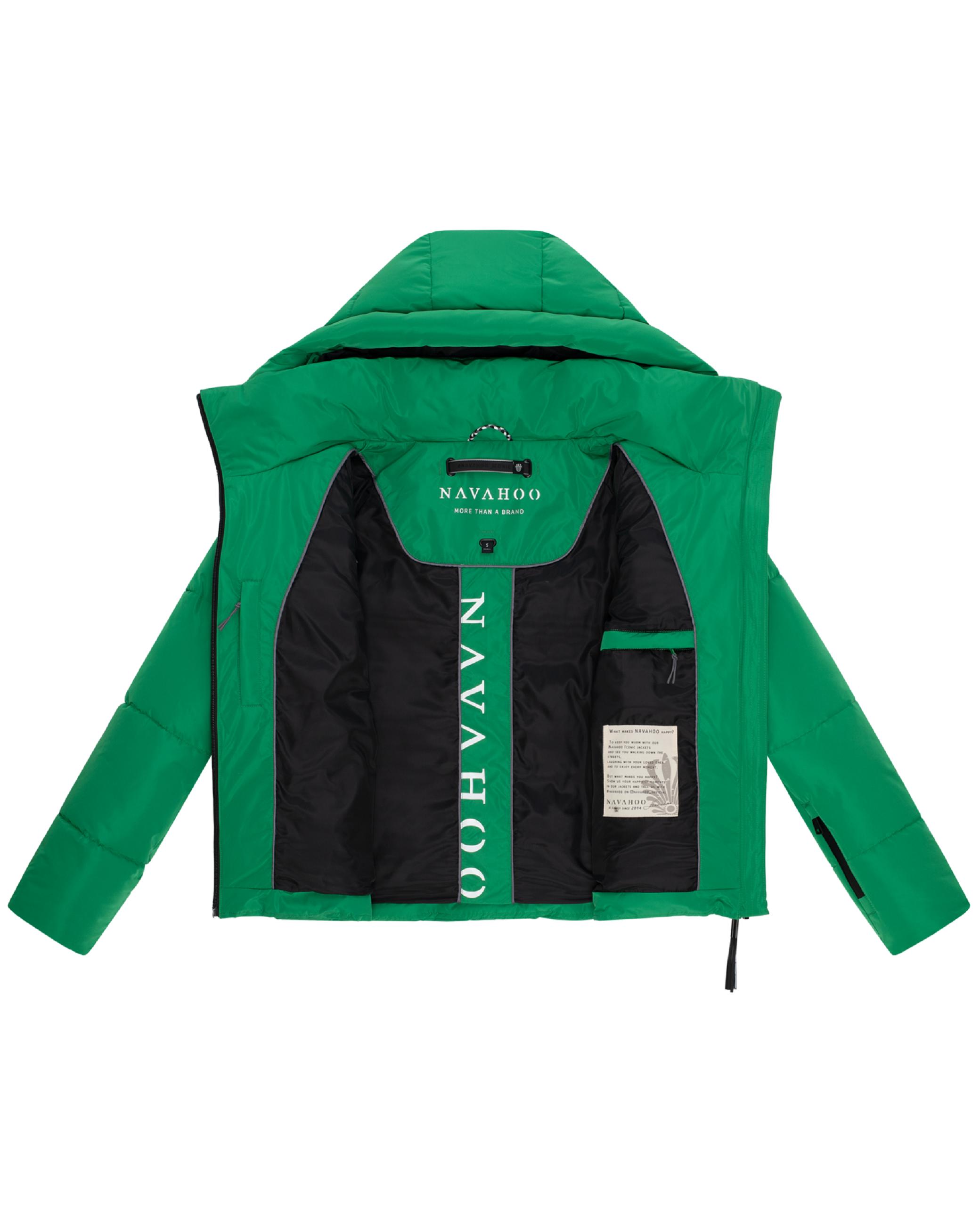 Steppjacke mit abnehmbarer Kapuze "Frostherz XIV" Smaragd Green