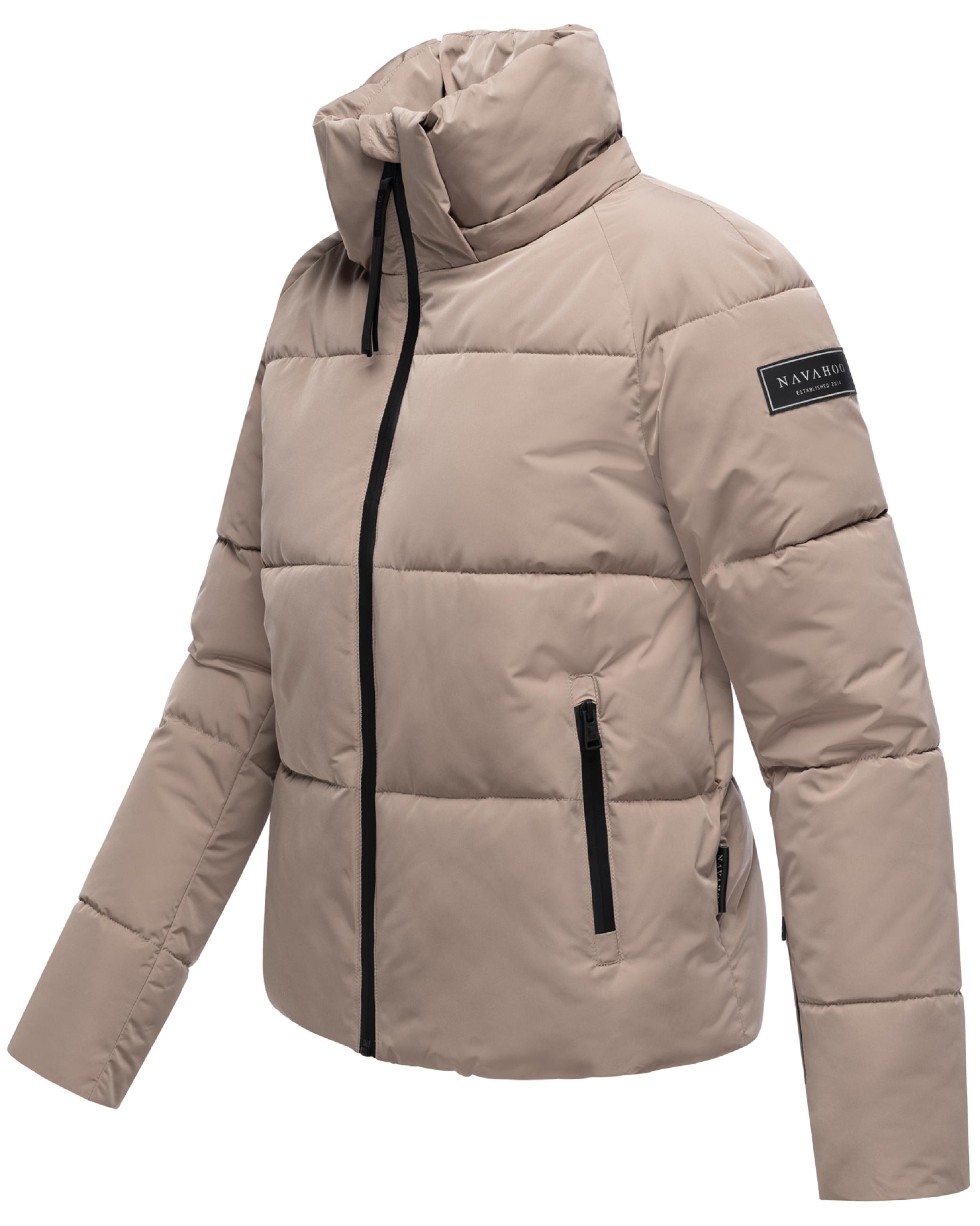 Steppjacke mit abnehmbarer Kapuze "Frostherz XIV" Taupe Grey