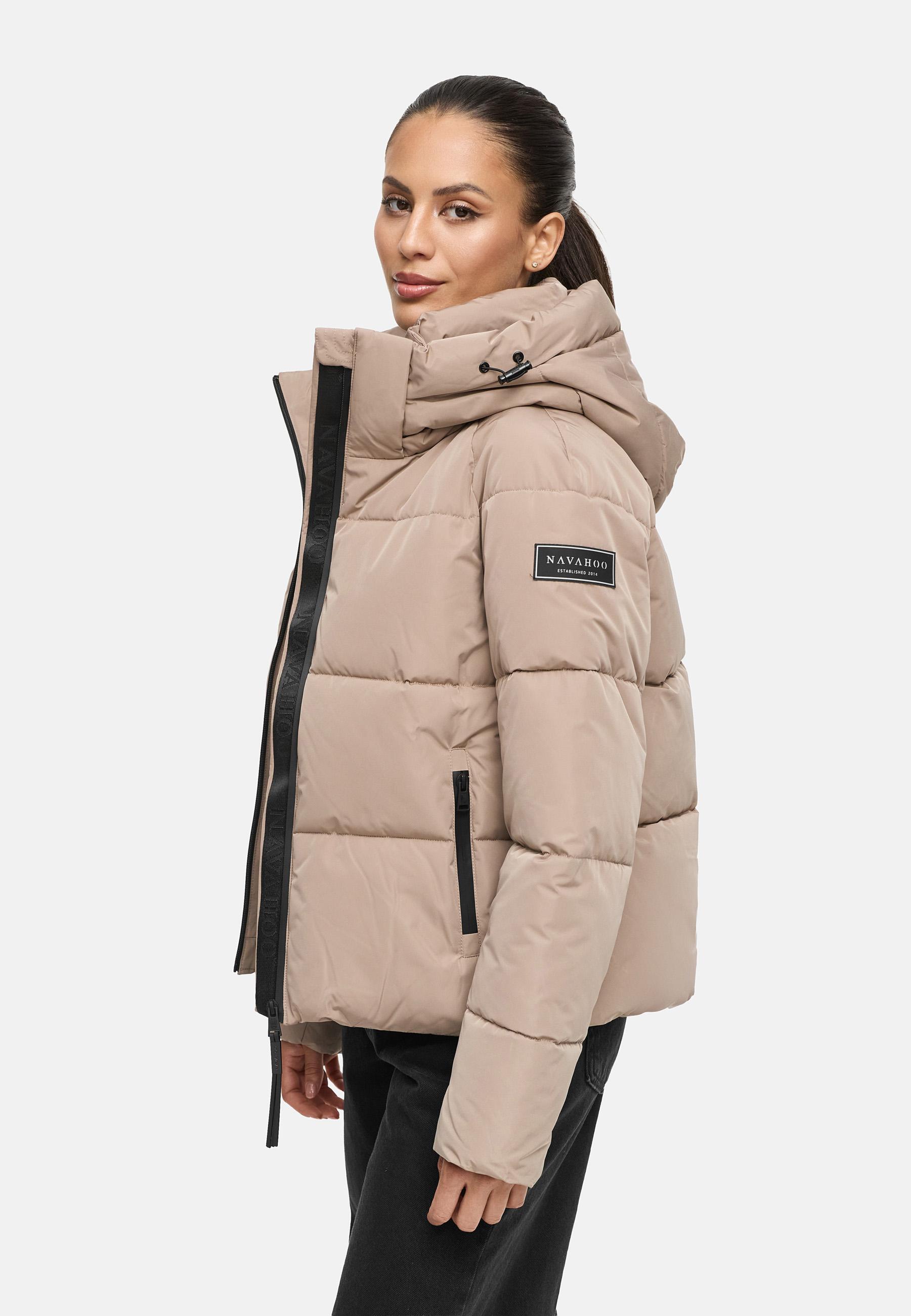 Steppjacke mit abnehmbarer Kapuze "Frostherz XIV" Taupe Grey