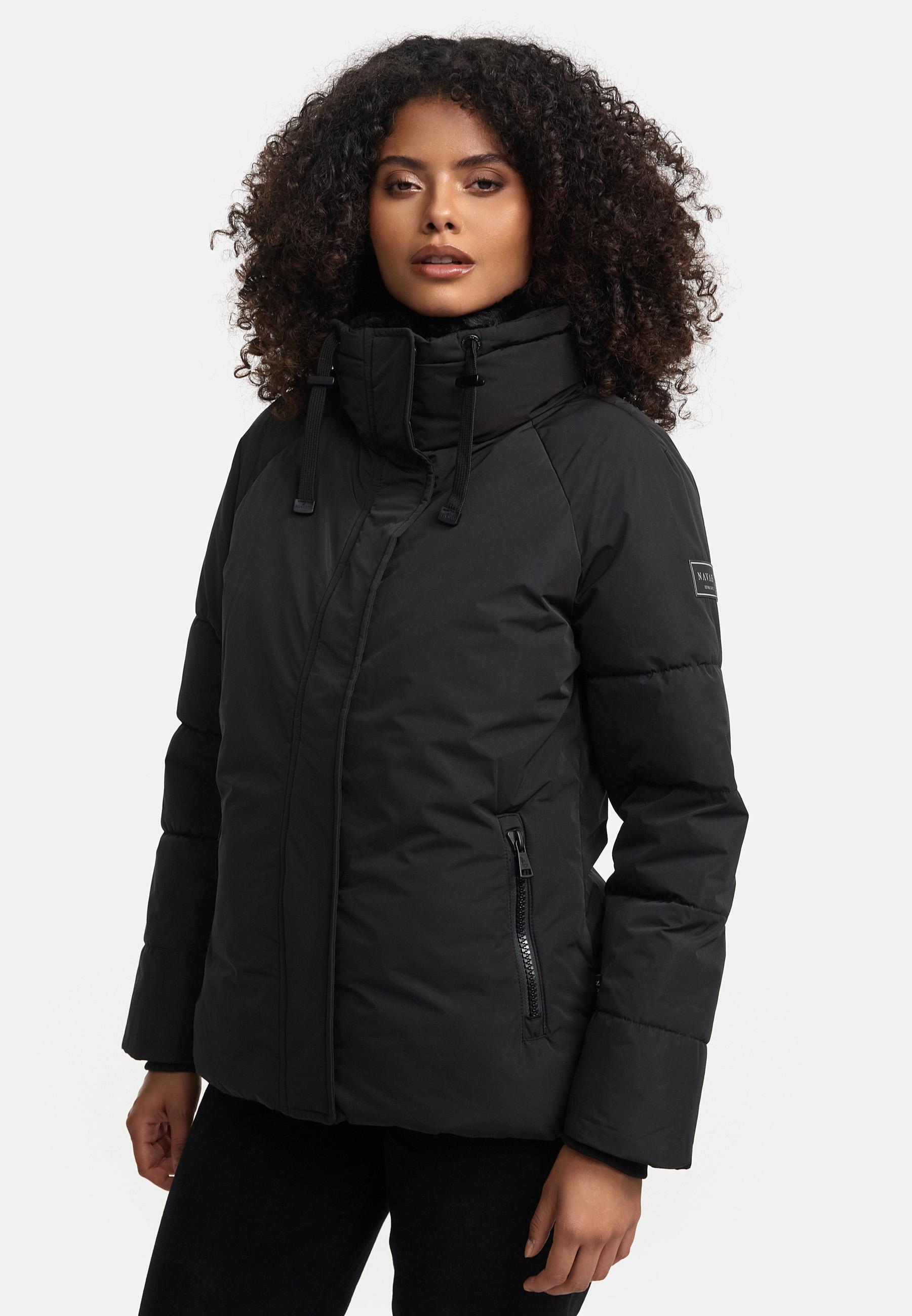 Winterjacke mit Kunstfellkragen "Frostii XIV" Black