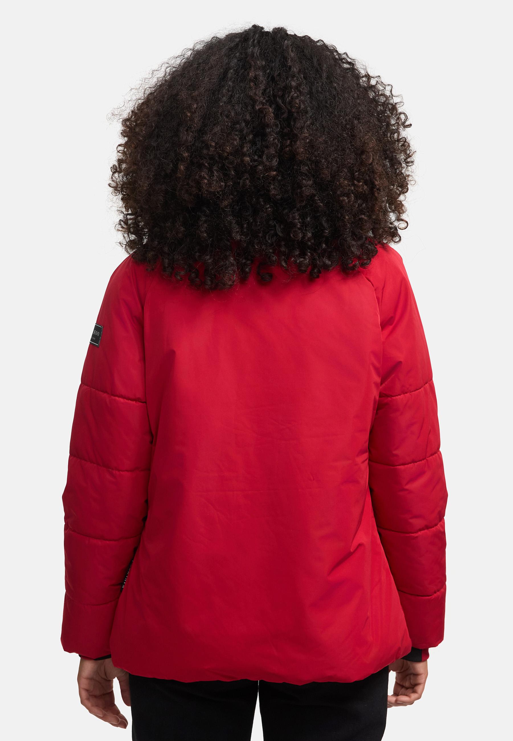 Winterjacke mit Kunstfellkragen "Frostii XIV" Deep Red