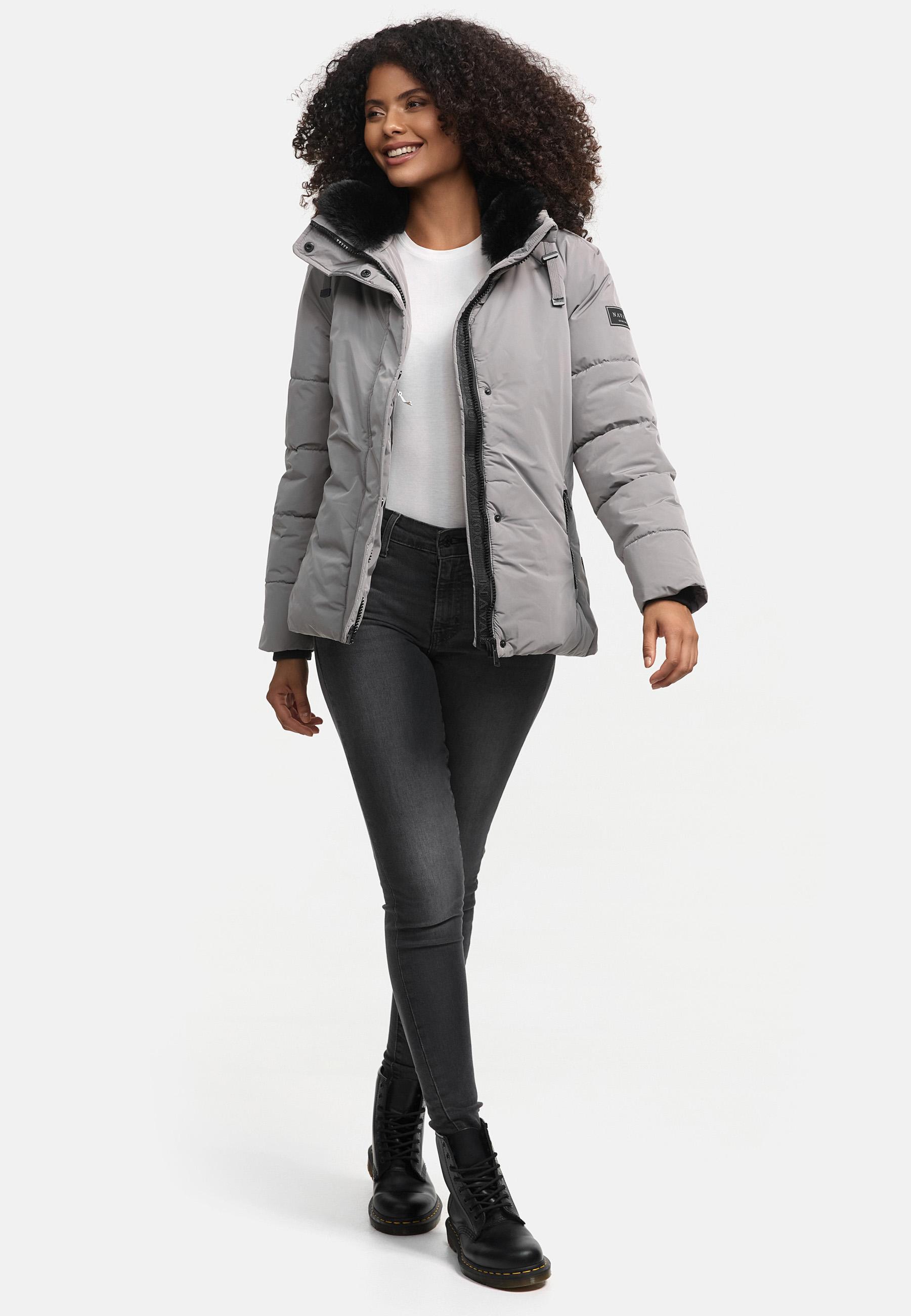 Winterjacke mit Kunstfellkragen "Frostii XIV" Grey