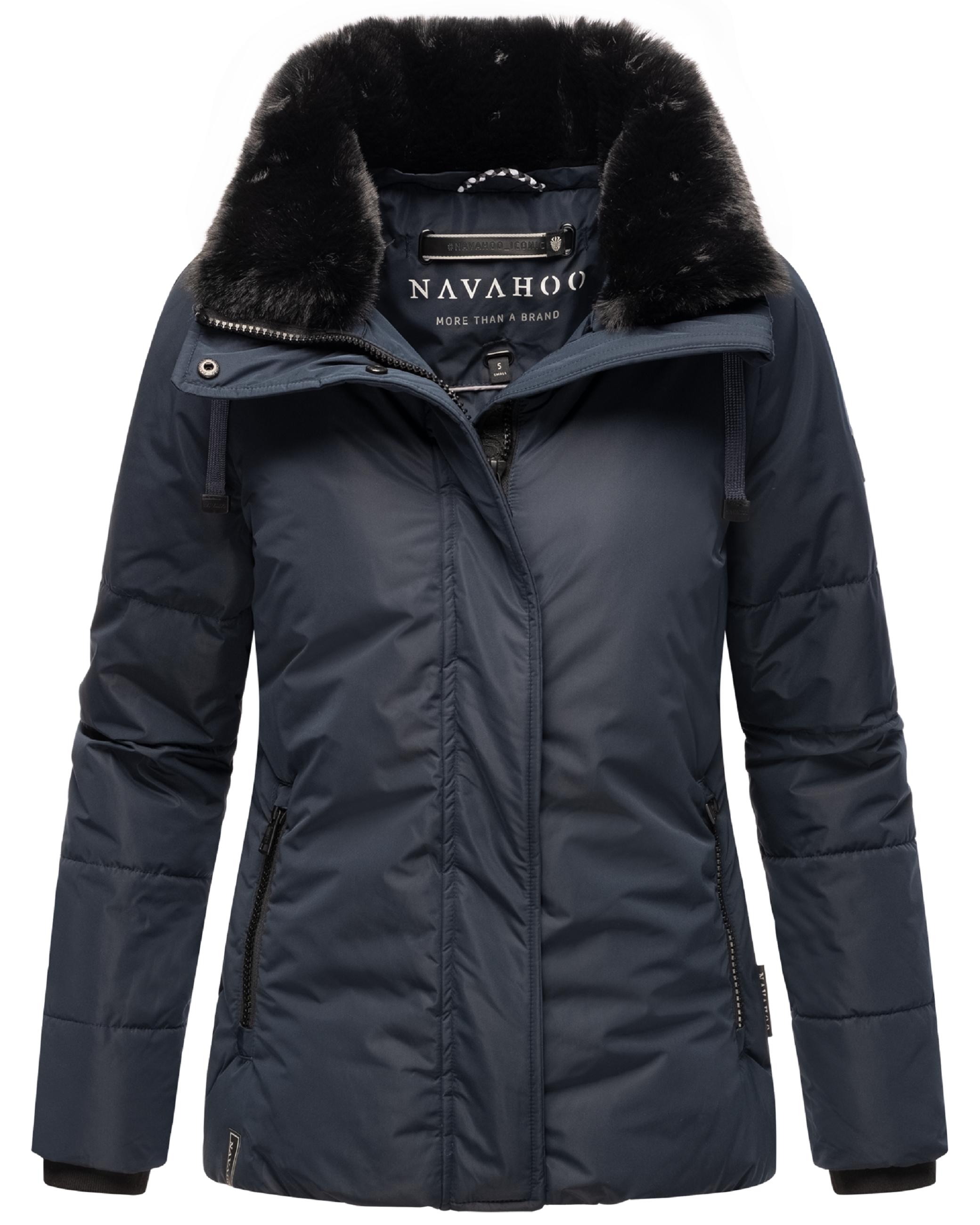 Winterjacke mit Kunstfellkragen "Frostii XIV" Navy