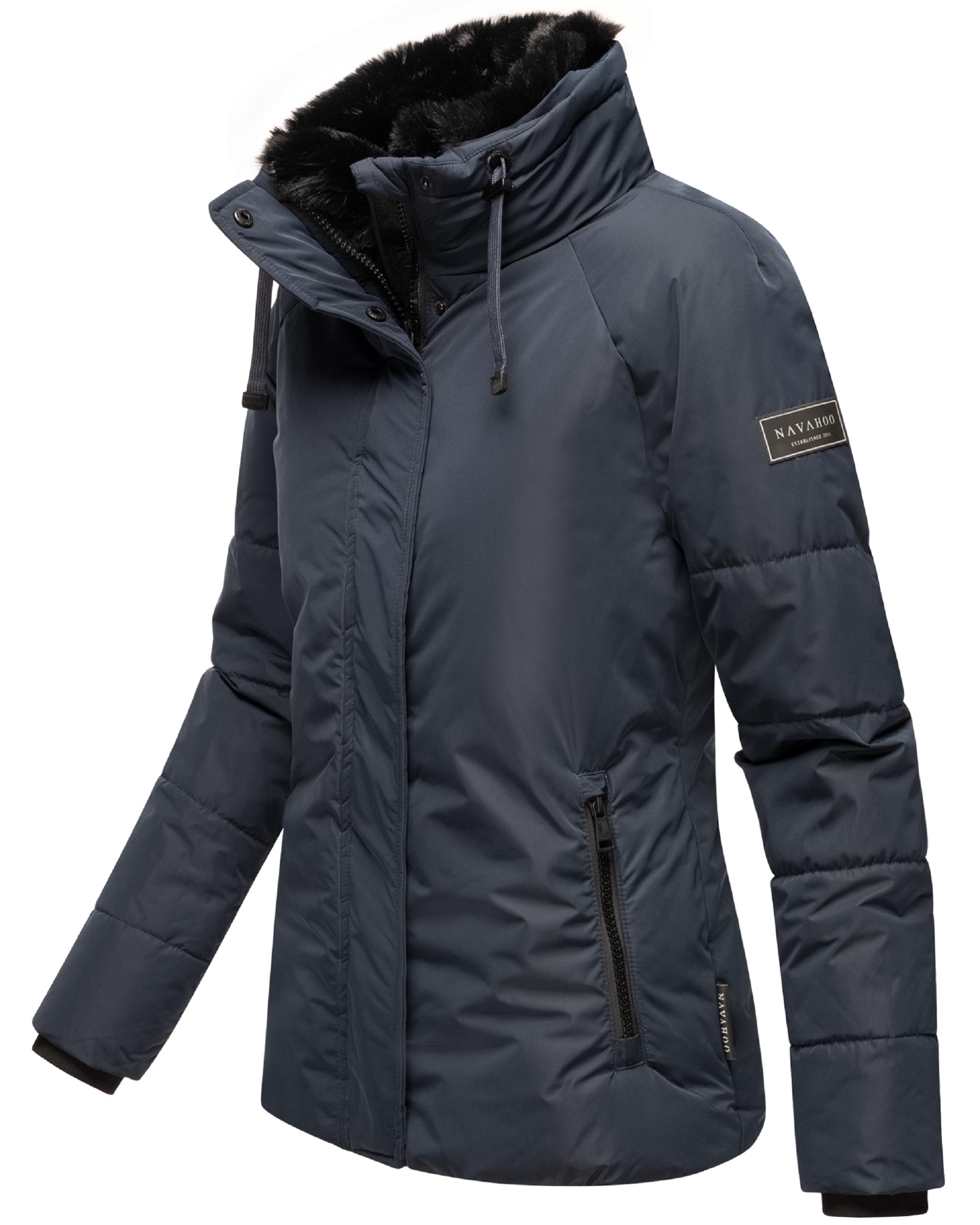 Winterjacke mit Kunstfellkragen "Frostii XIV" Navy