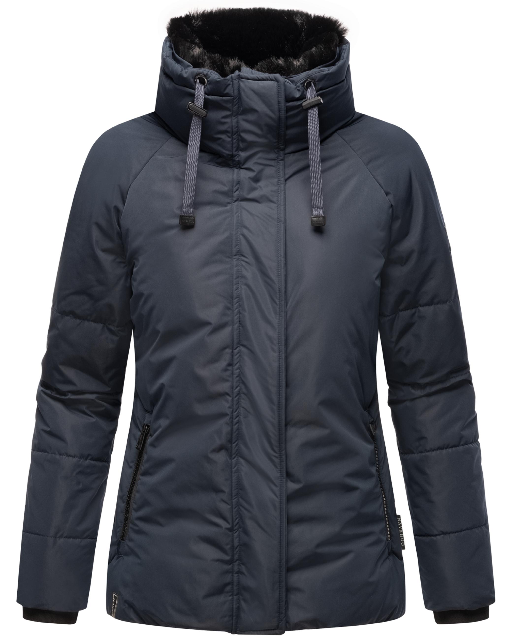 Winterjacke mit Kunstfellkragen "Frostii XIV" Navy