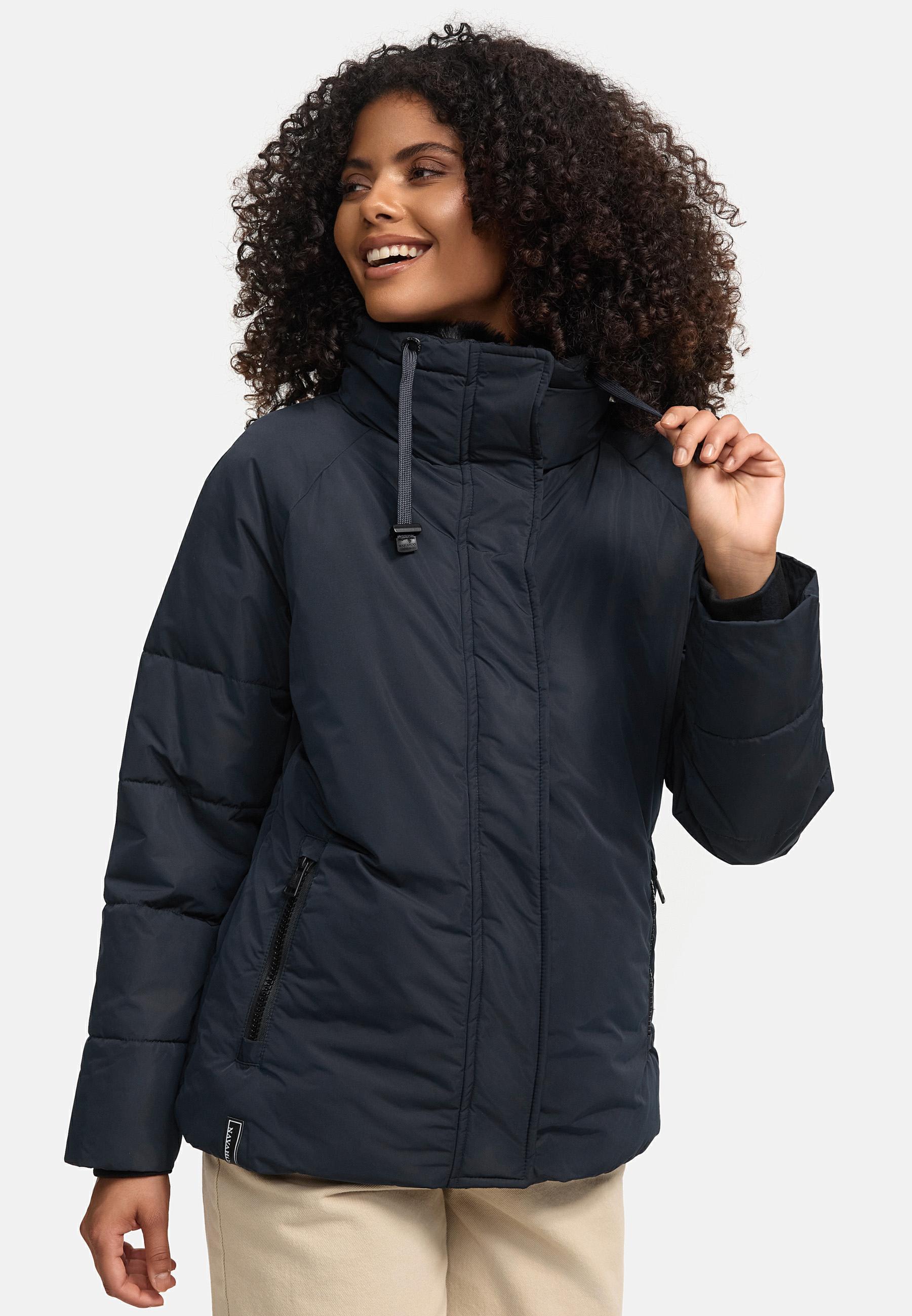 Winterjacke mit Kunstfellkragen "Frostii XIV" Navy