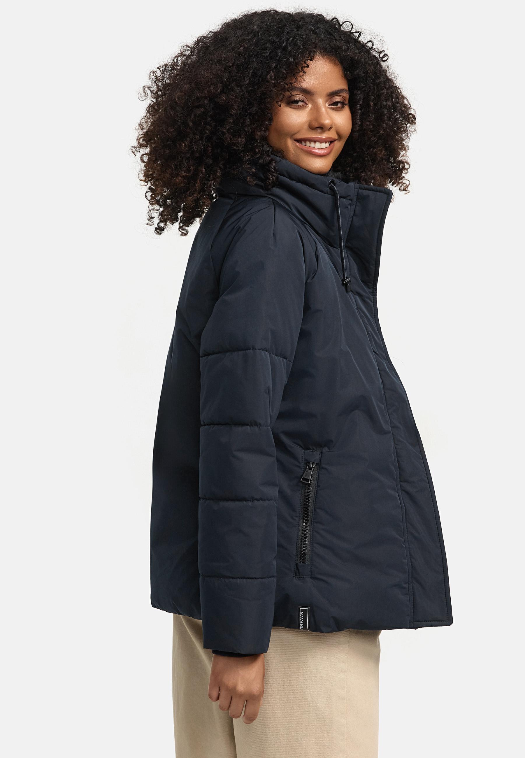 Winterjacke mit Kunstfellkragen "Frostii XIV" Navy