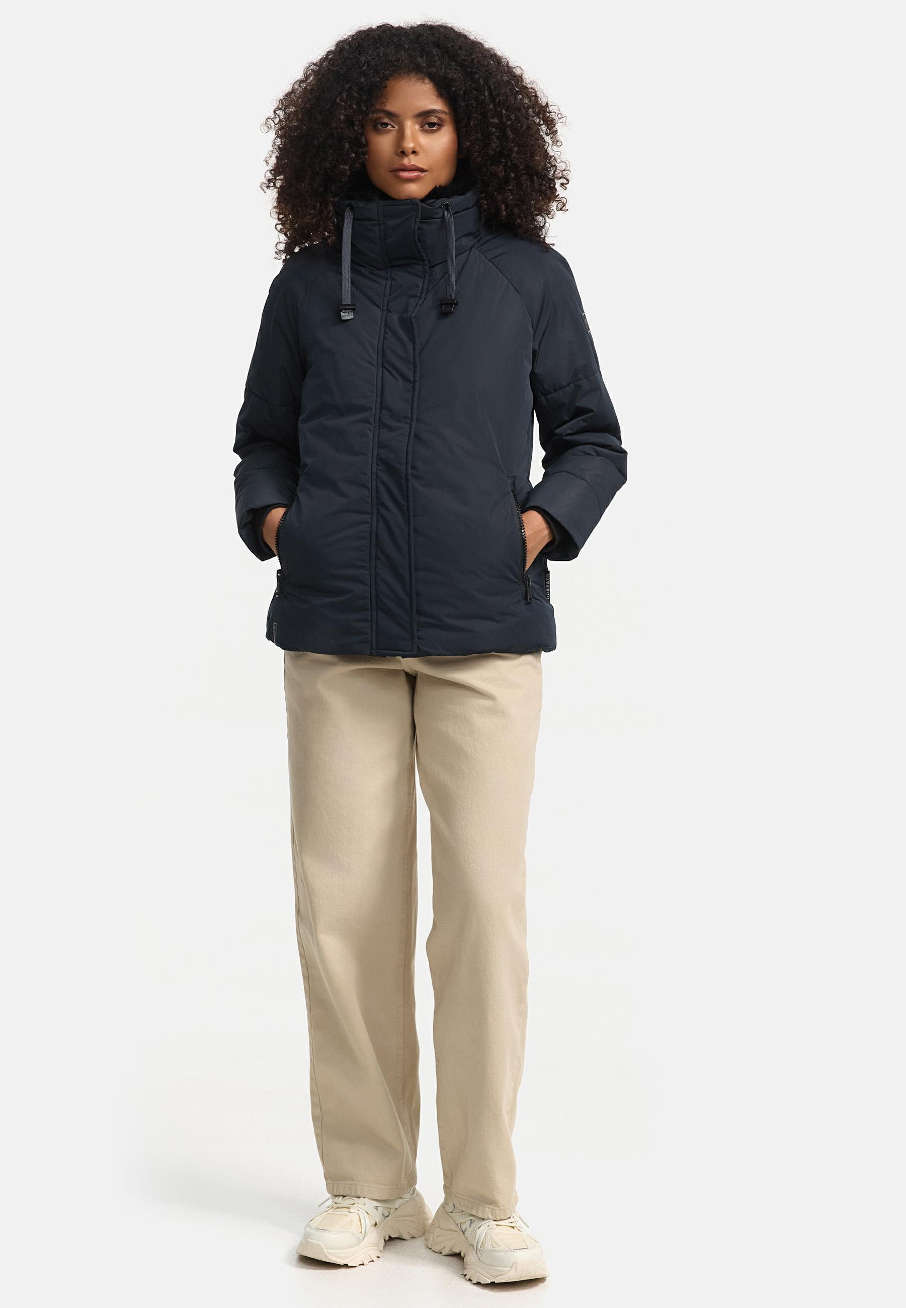 Winterjacke mit Kunstfellkragen "Frostii XIV" Navy