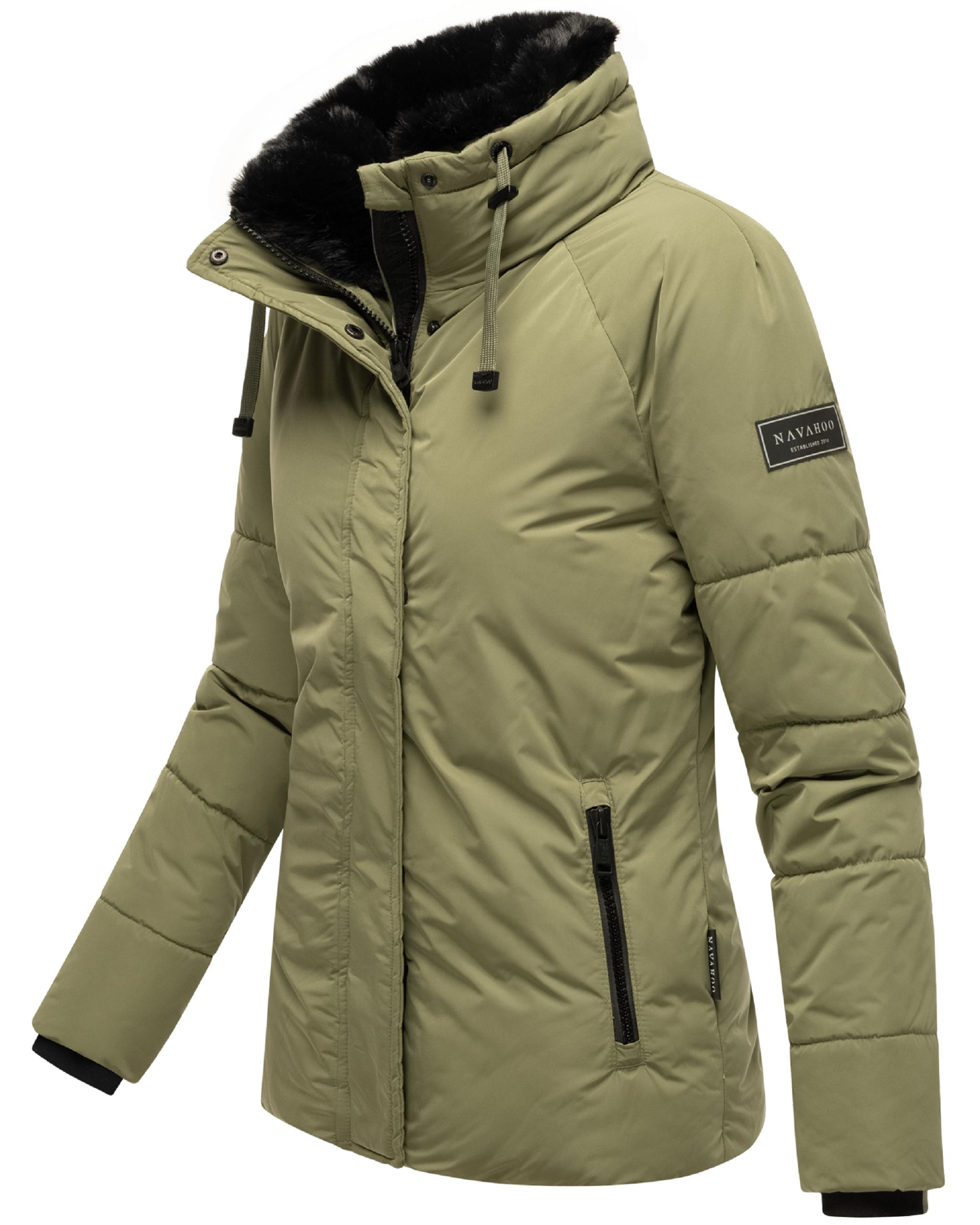 Winterjacke mit Kunstfellkragen "Frostii XIV" Olive