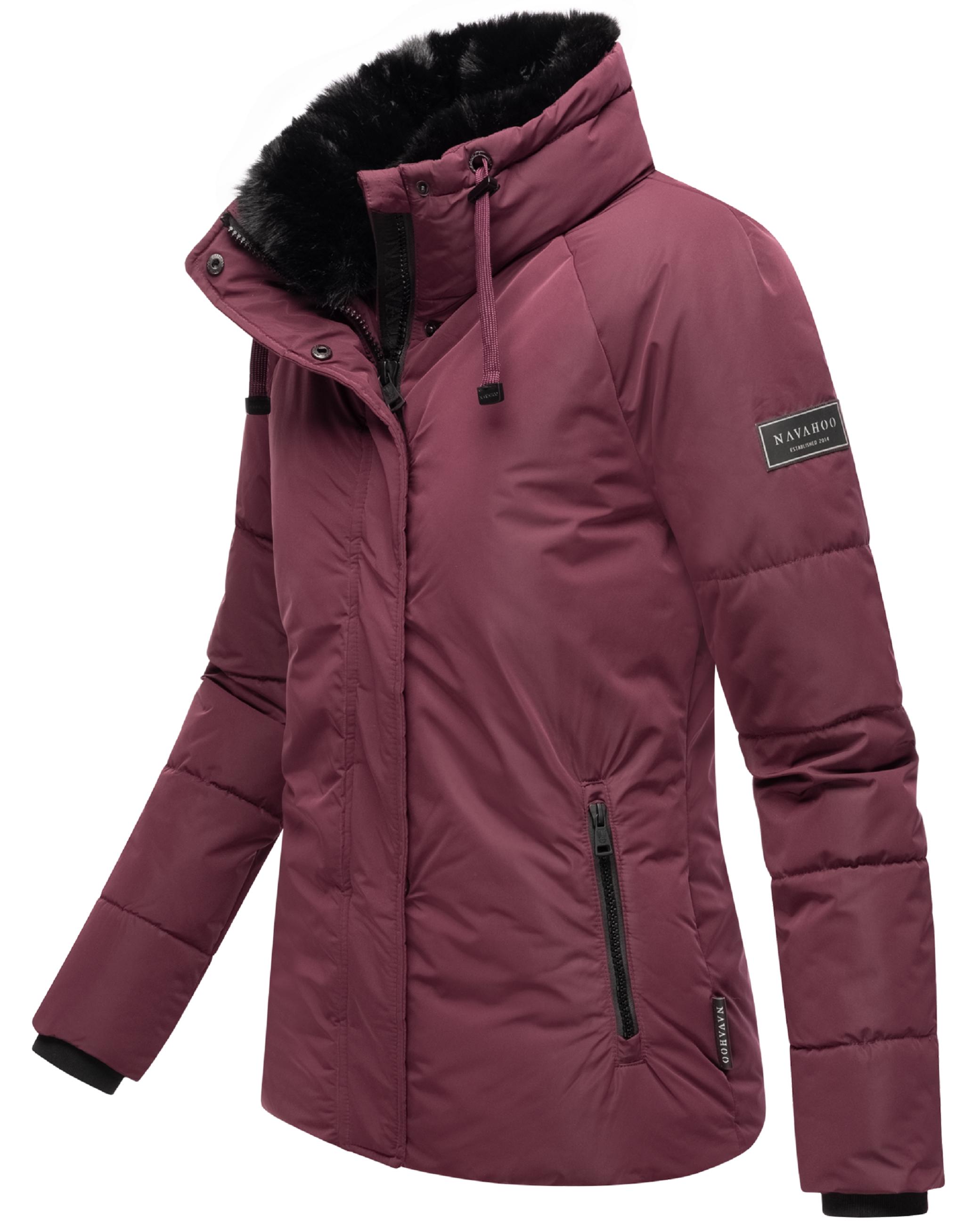 Winterjacke mit Kunstfellkragen "Frostii XIV" Wine