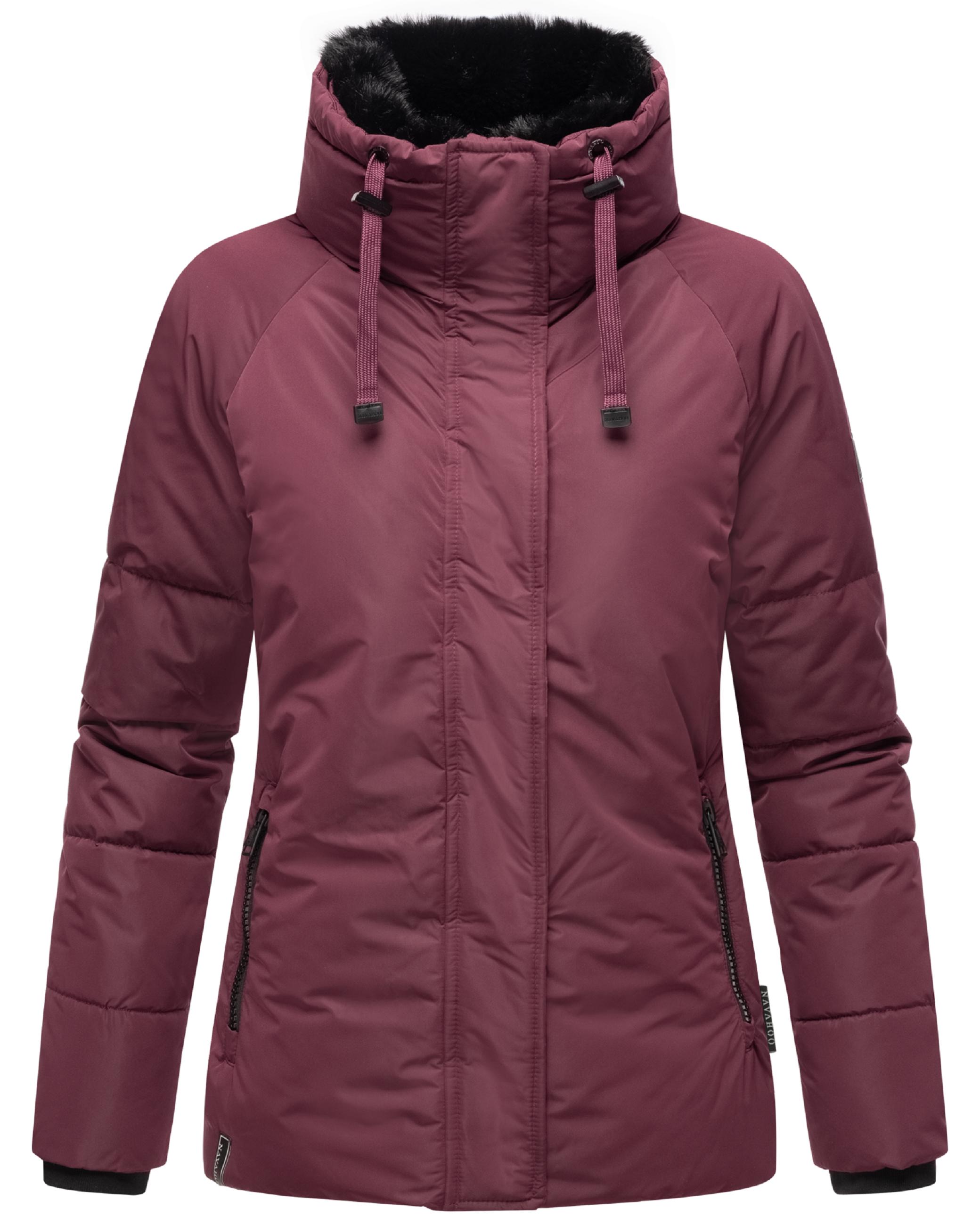 Winterjacke mit Kunstfellkragen "Frostii XIV" Wine