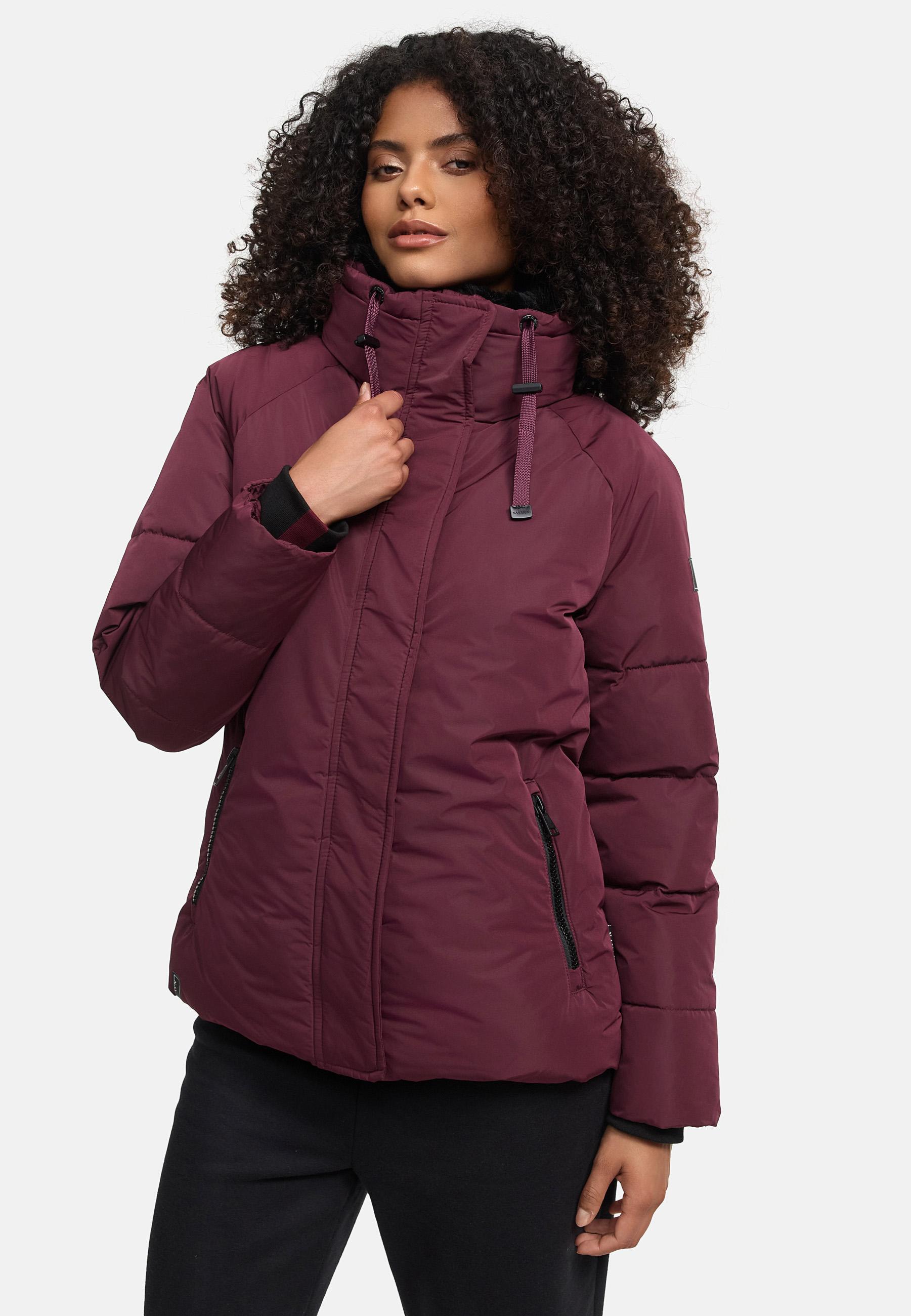 Winterjacke mit Kunstfellkragen "Frostii XIV" Wine