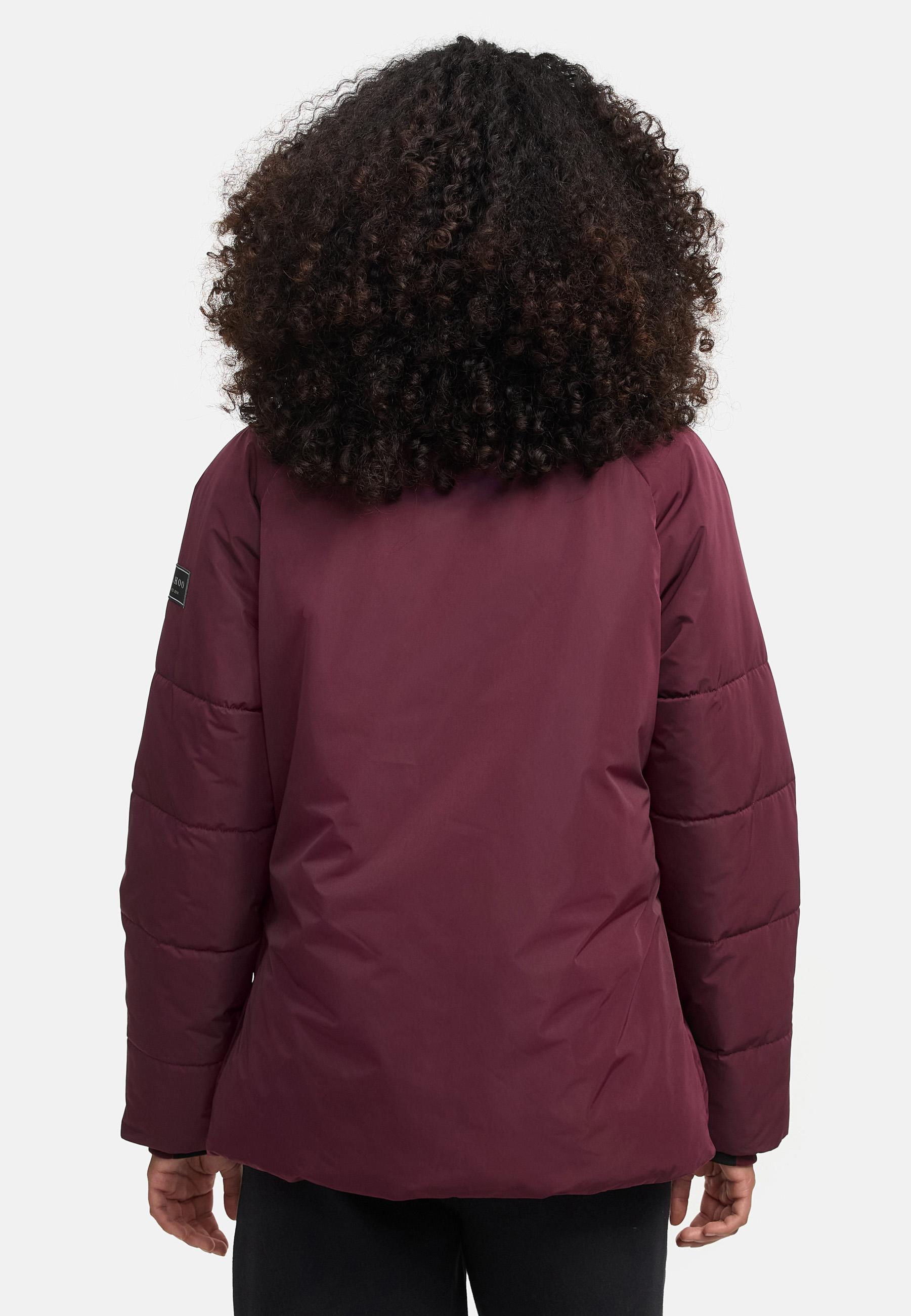 Winterjacke mit Kunstfellkragen "Frostii XIV" Wine