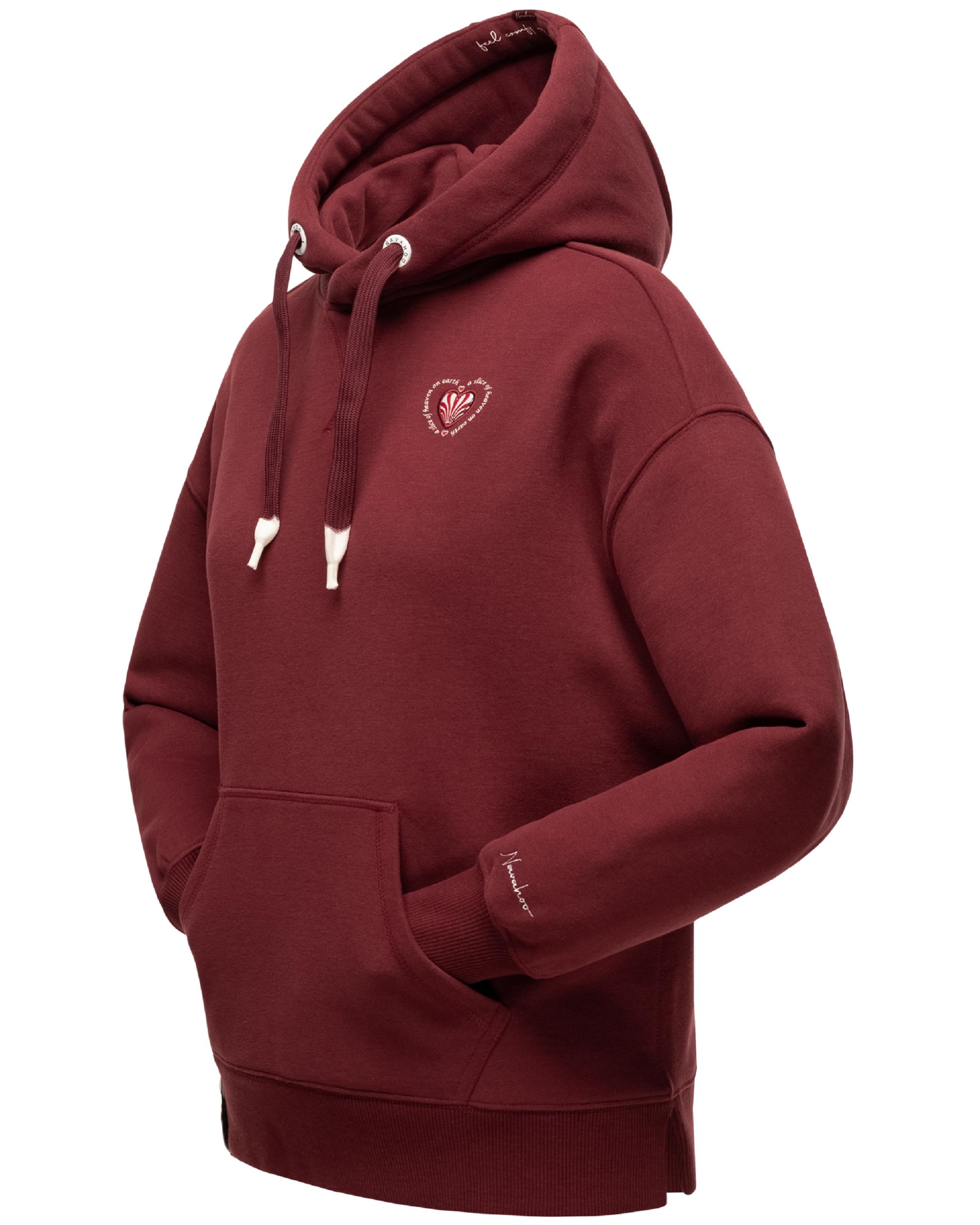 Weicher Oversize Hoodie "Goldfee" Bordeaux