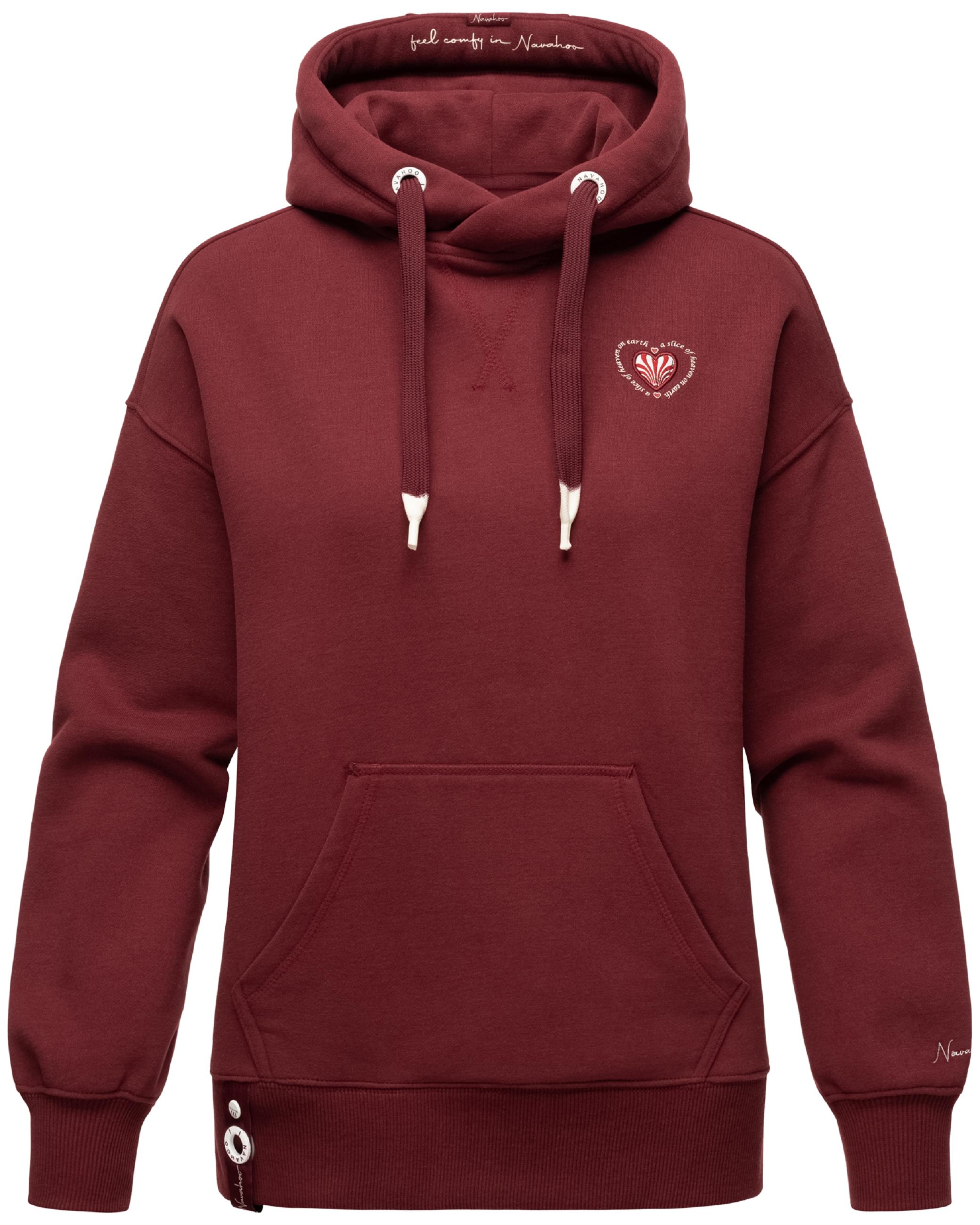 Weicher Oversize Hoodie "Goldfee" Bordeaux