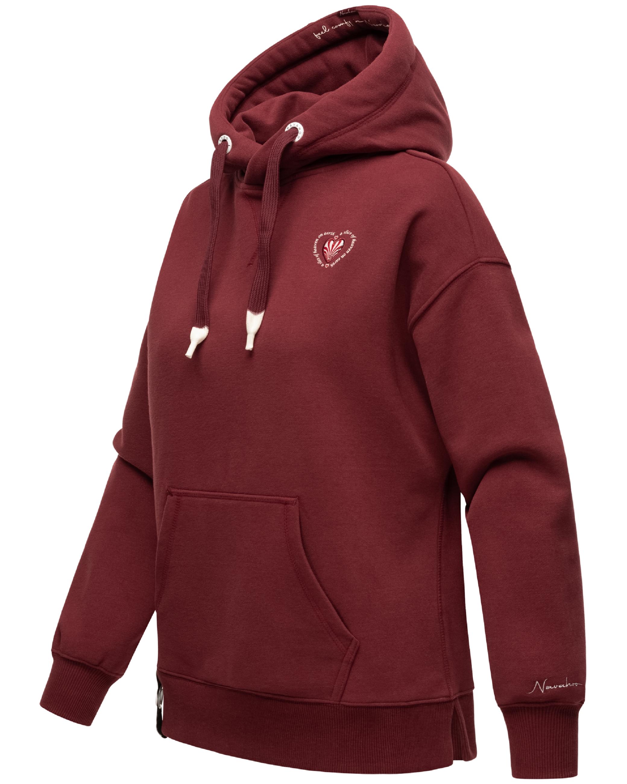 Weicher Oversize Hoodie "Goldfee" Bordeaux