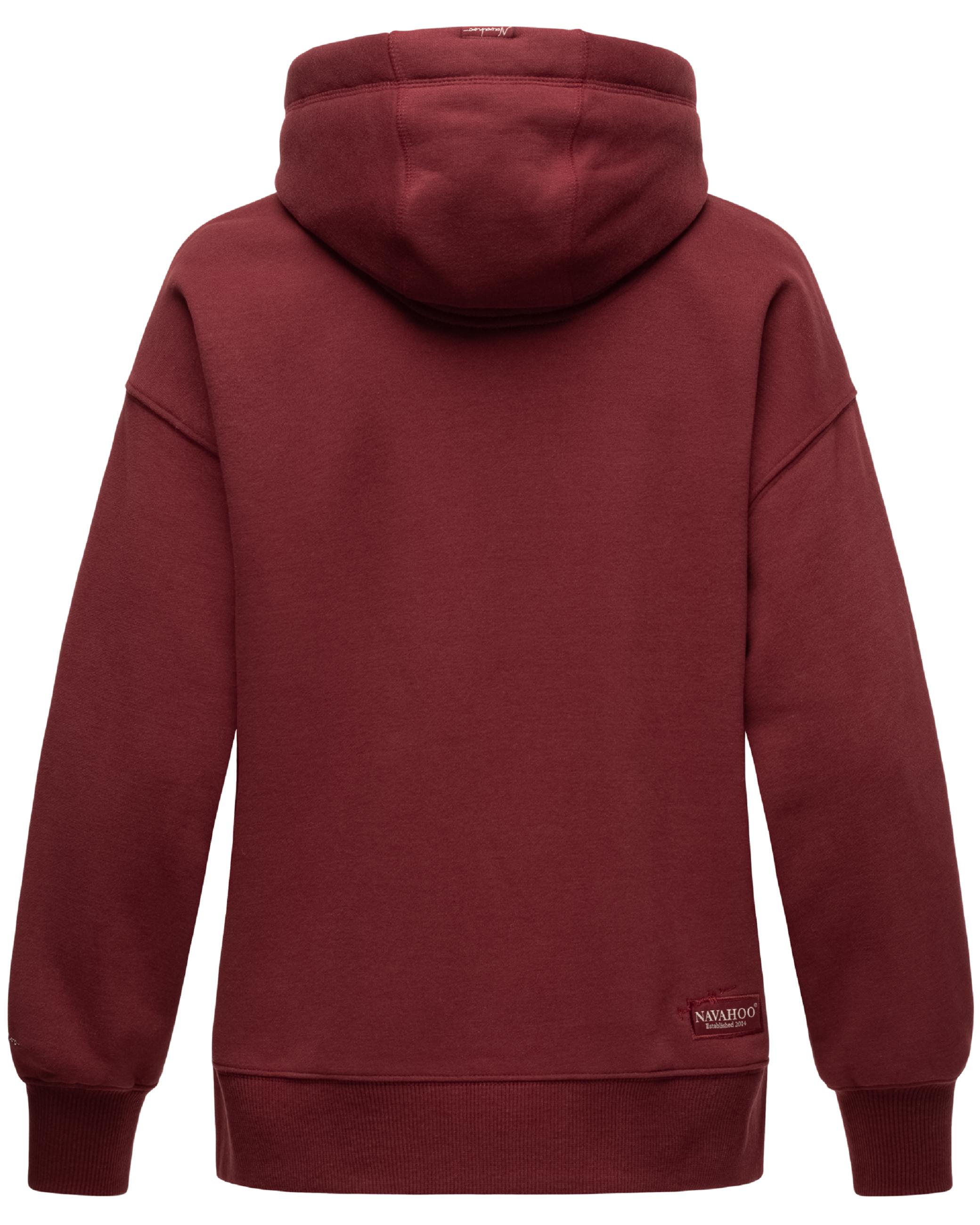 Weicher Oversize Hoodie "Goldfee" Bordeaux