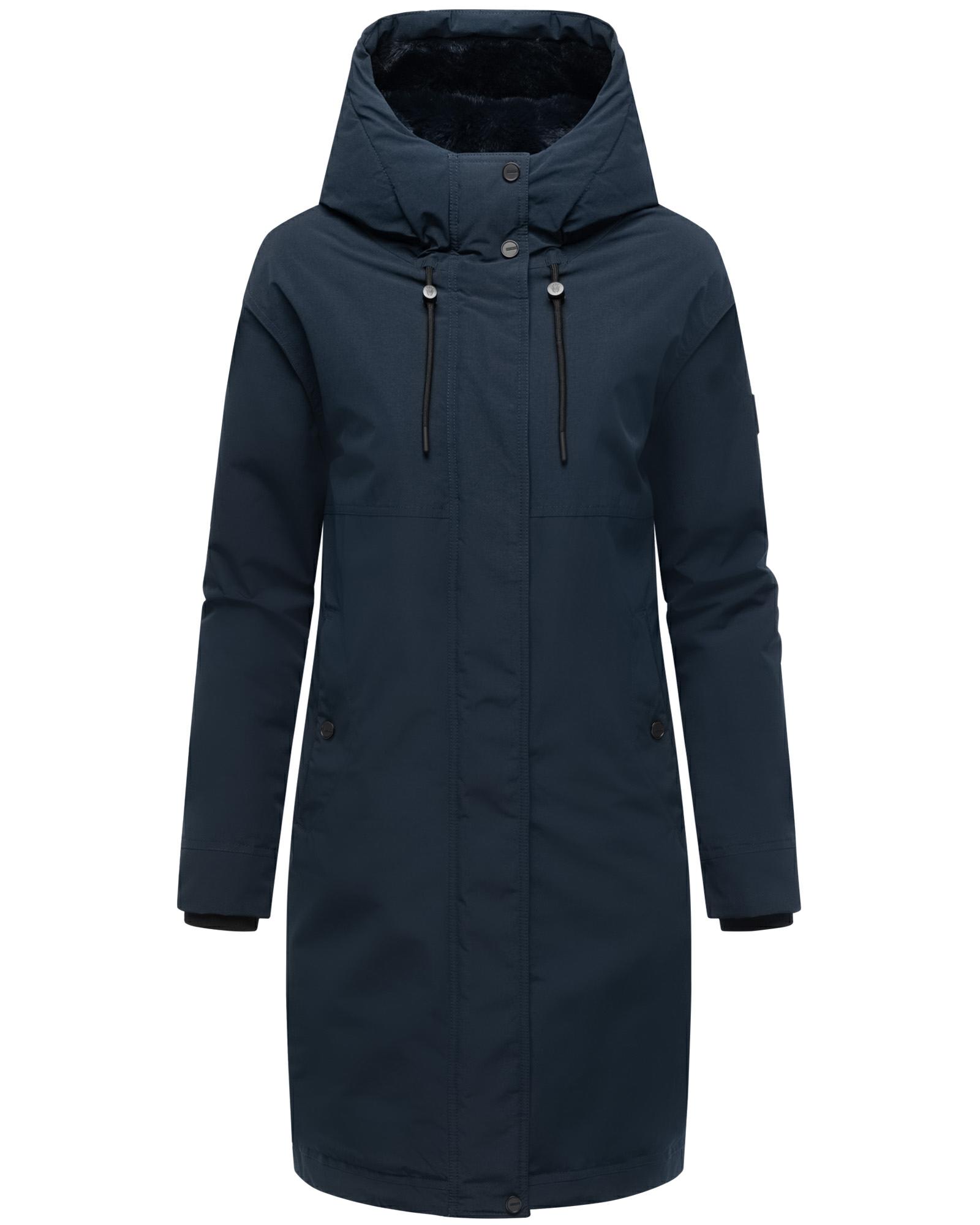 Wintermantel mit Kapuze "Hageltanz 14" Navy