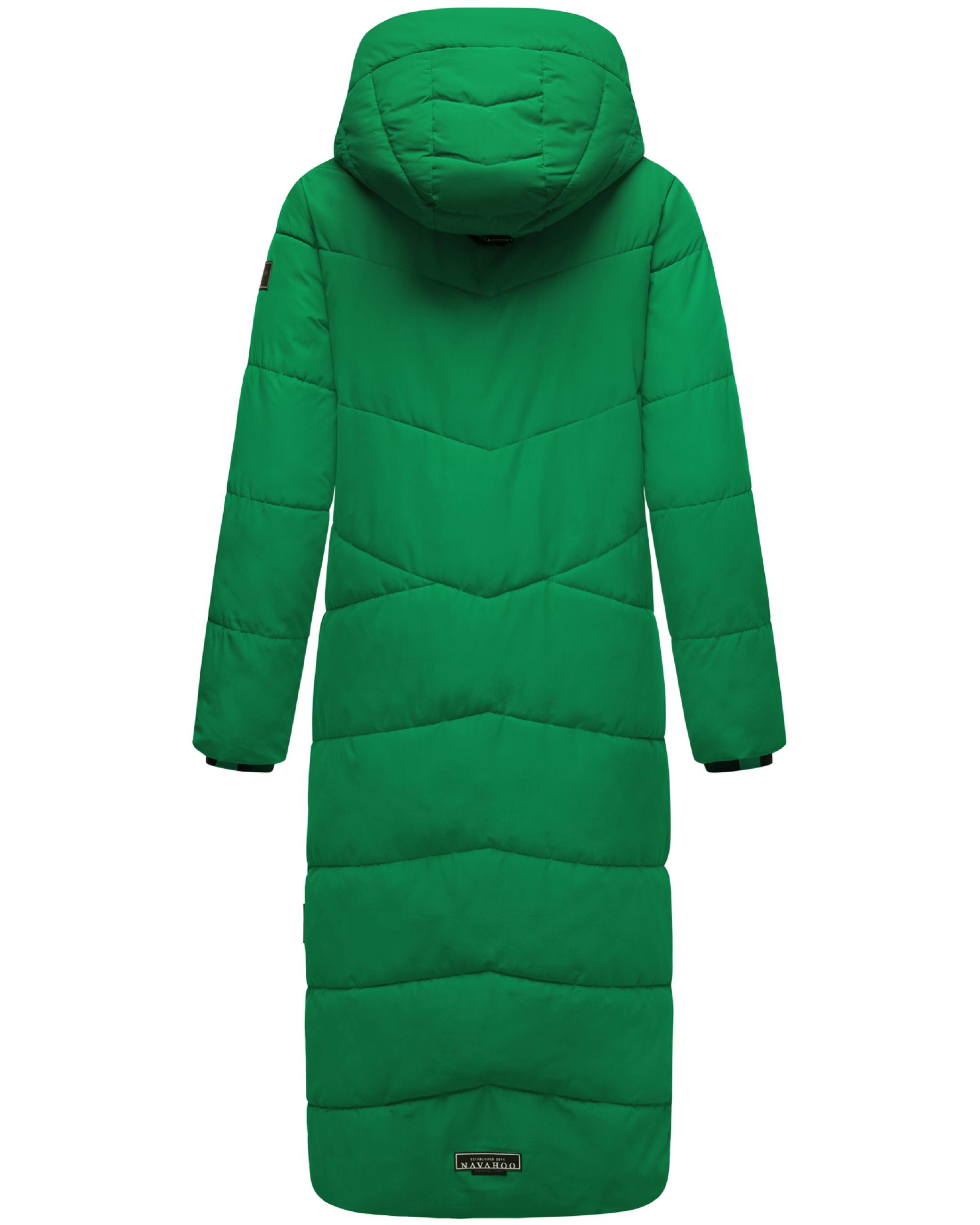 Extralanger Steppmantel "Hingucker XIV" Smaragd Green
