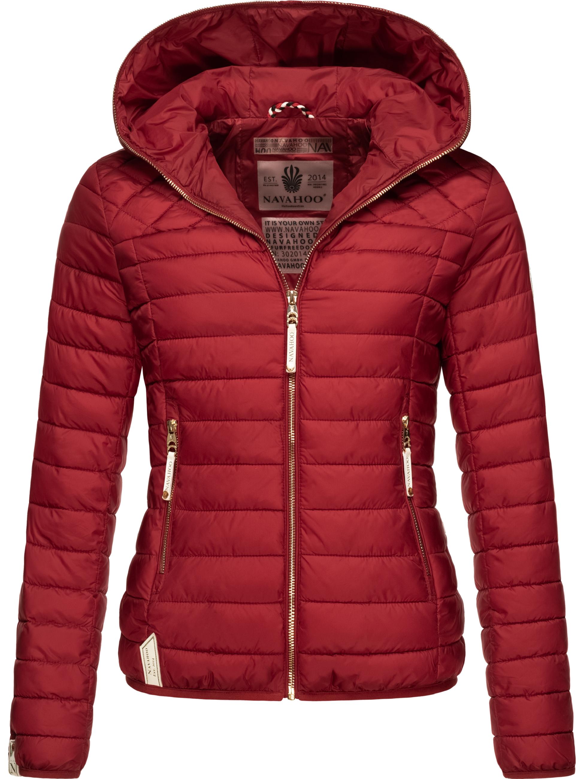 Leichte Steppjacke mit Kapuze "Ich Bin Hübsch" Blood Red