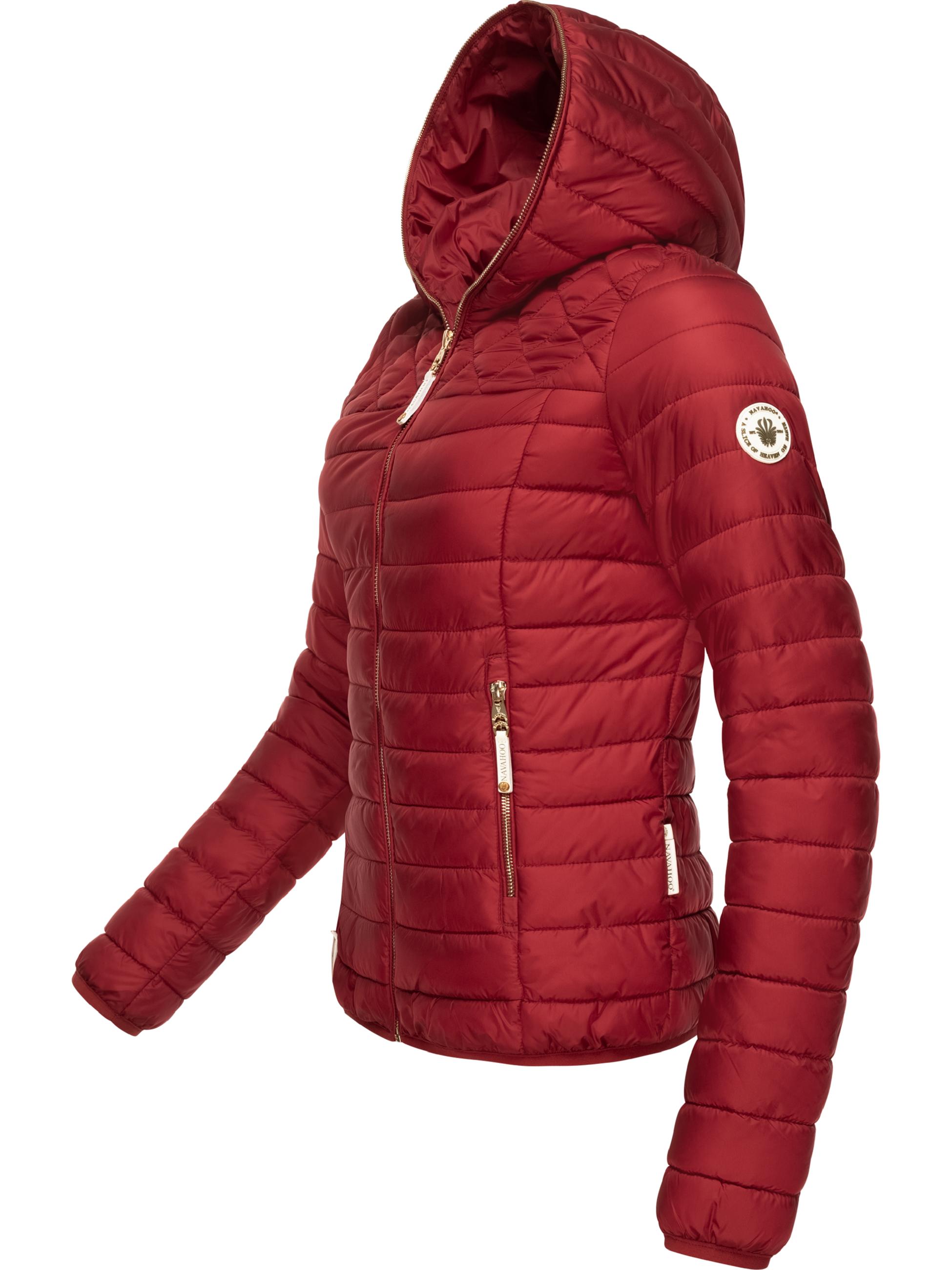 Leichte Steppjacke mit Kapuze "Ich Bin Hübsch" Blood Red