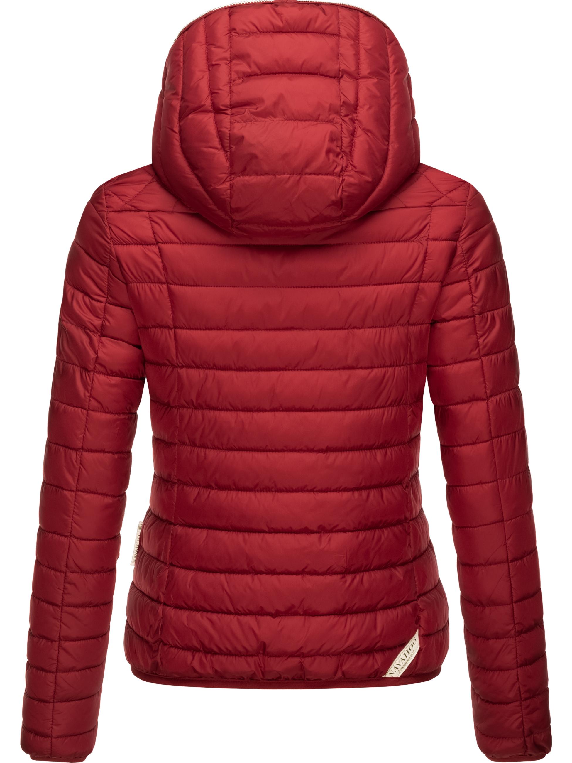 Leichte Steppjacke mit Kapuze "Ich Bin Hübsch" Blood Red