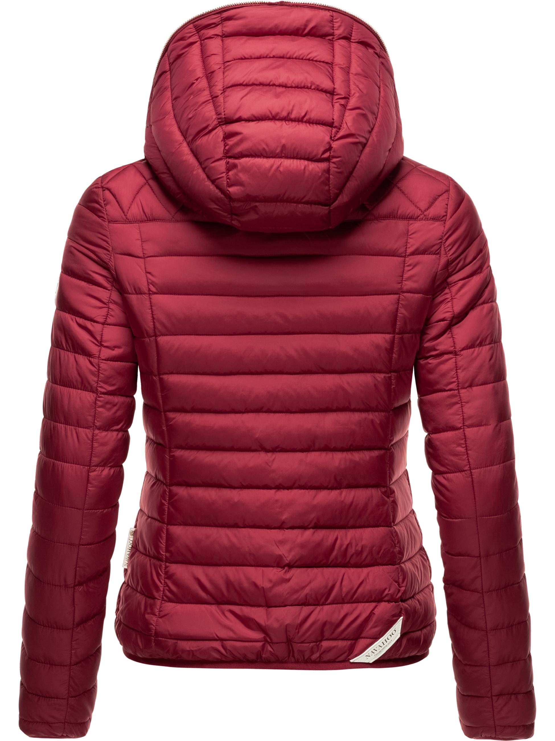 Leichte Steppjacke mit Kapuze "Ich Bin Hübsch" Bordeaux