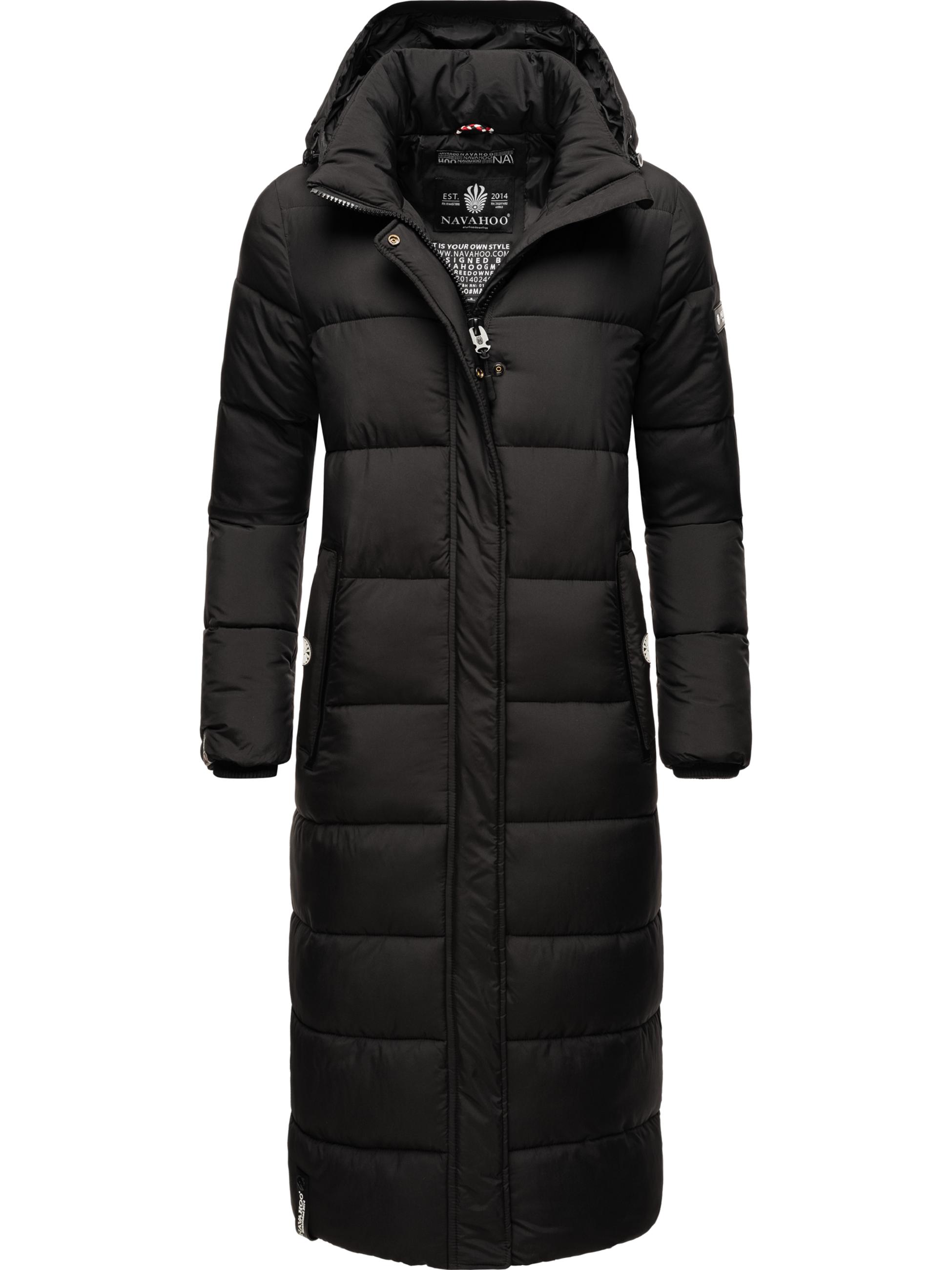 Langer Winter Steppmantel "Isalie" Black