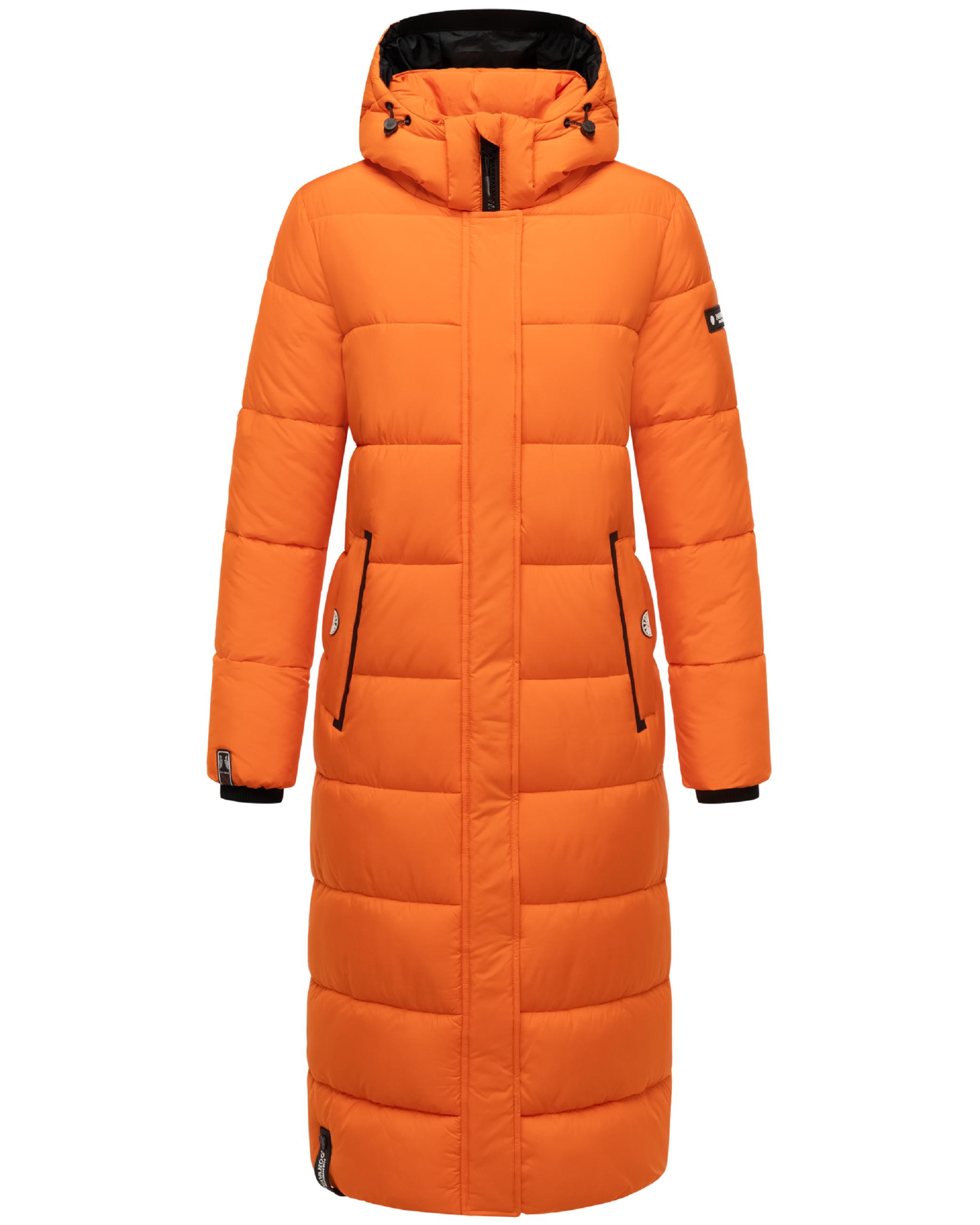 Langer Winter Steppmantel "Isalie" Orange