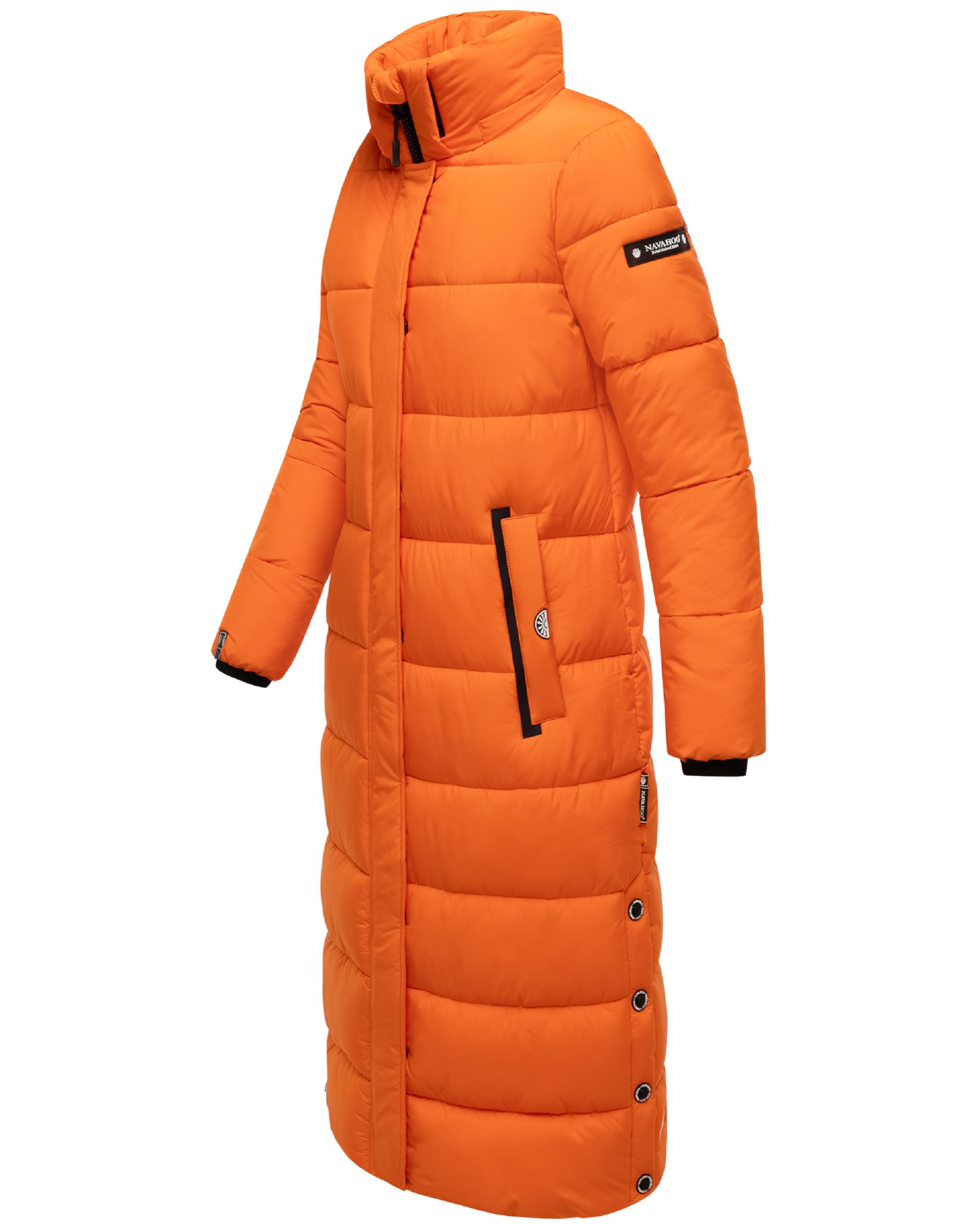 Langer Winter Steppmantel "Isalie" Orange