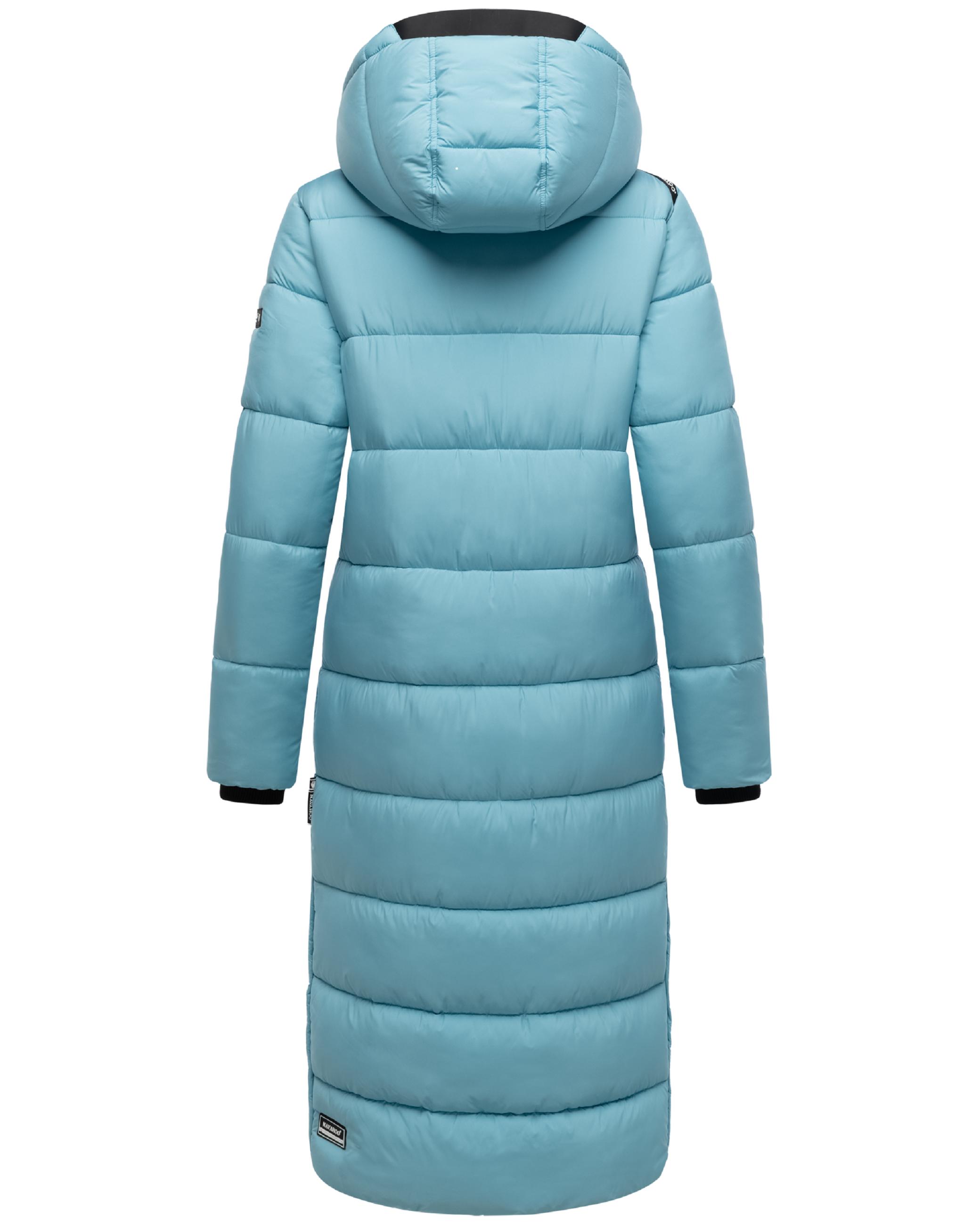 Langer Winter Steppmantel "Isalie" Sky Blue