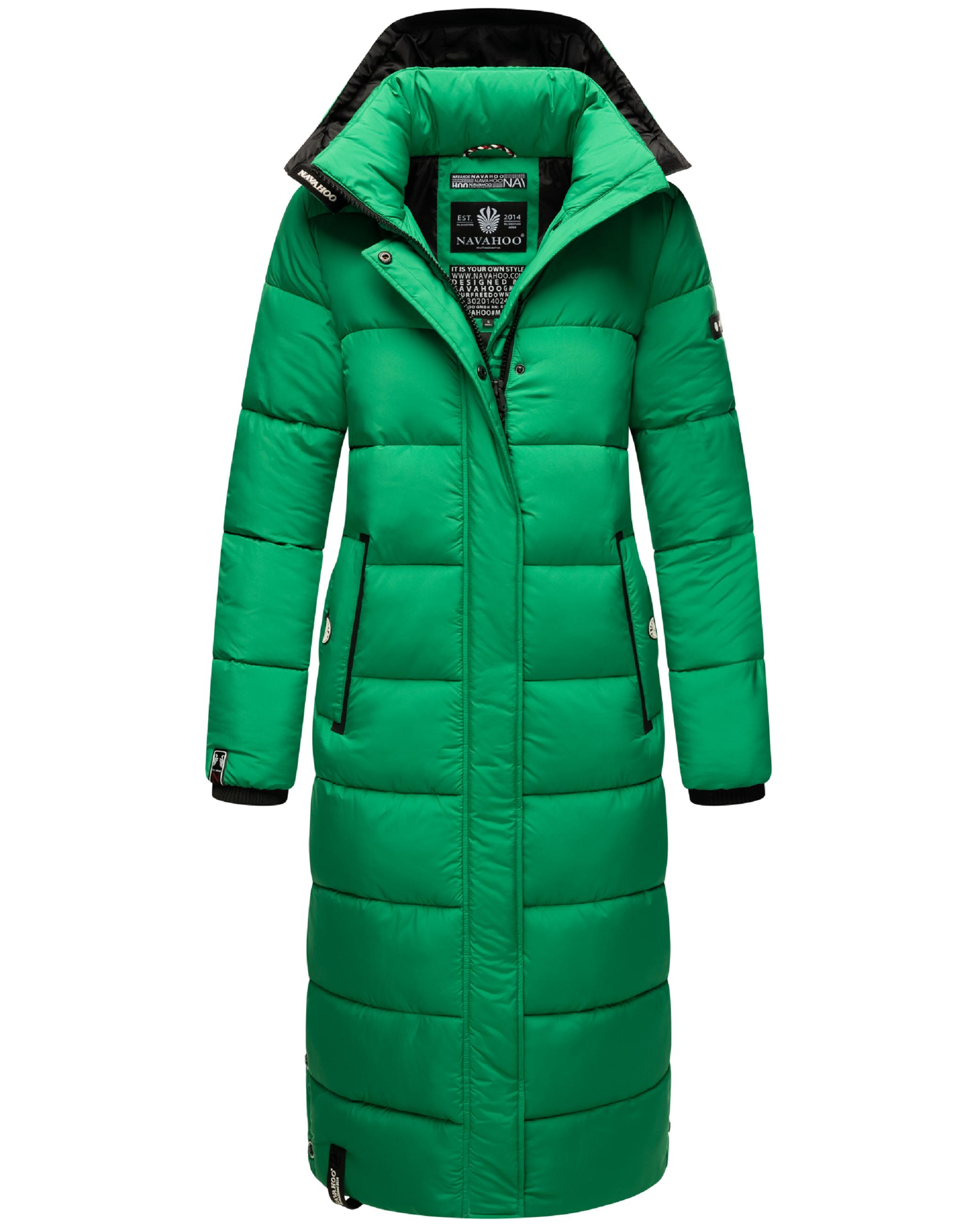 Langer Winter Steppmantel "Isalie" Smaragd Green