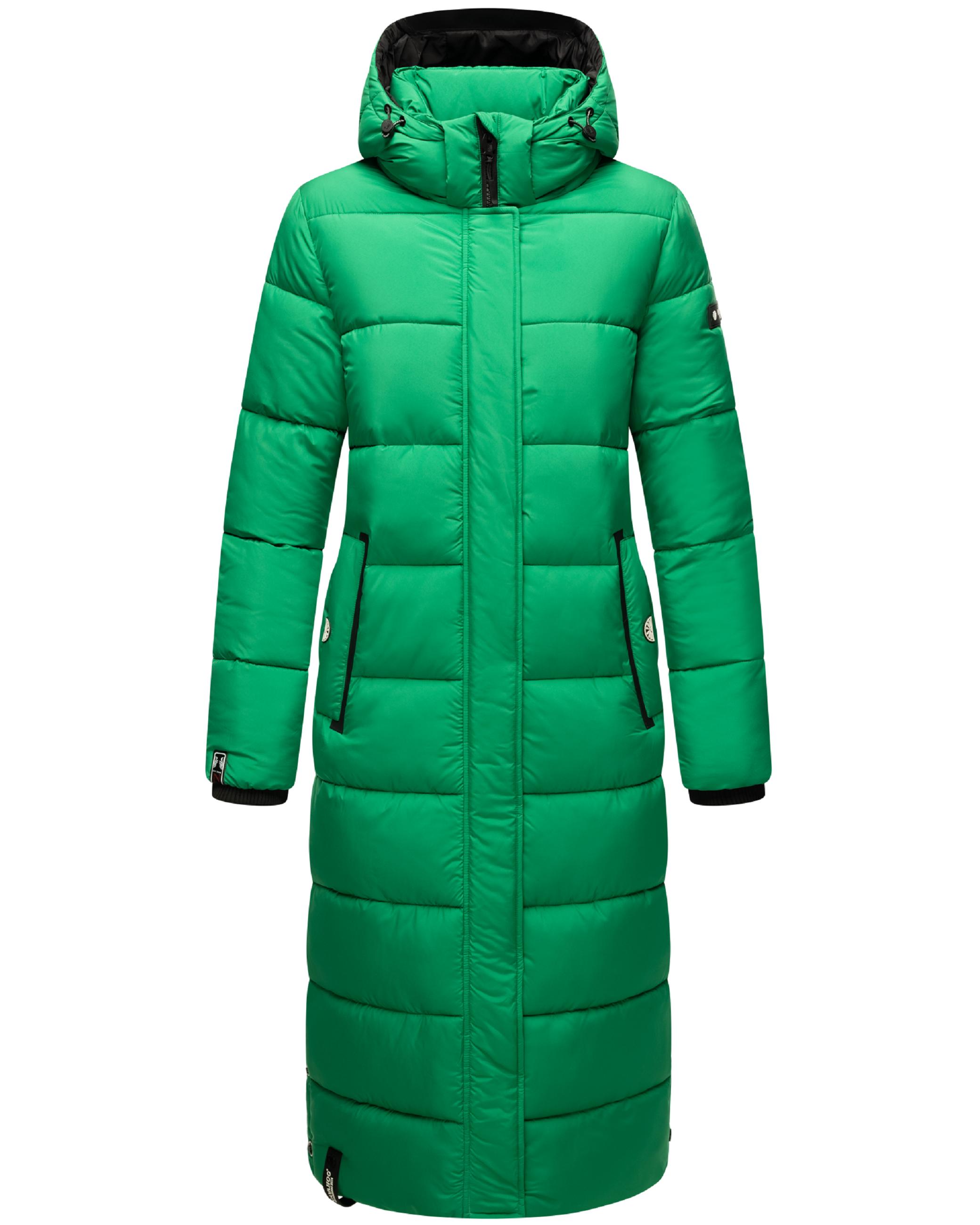 Langer Winter Steppmantel "Isalie" Smaragd Green