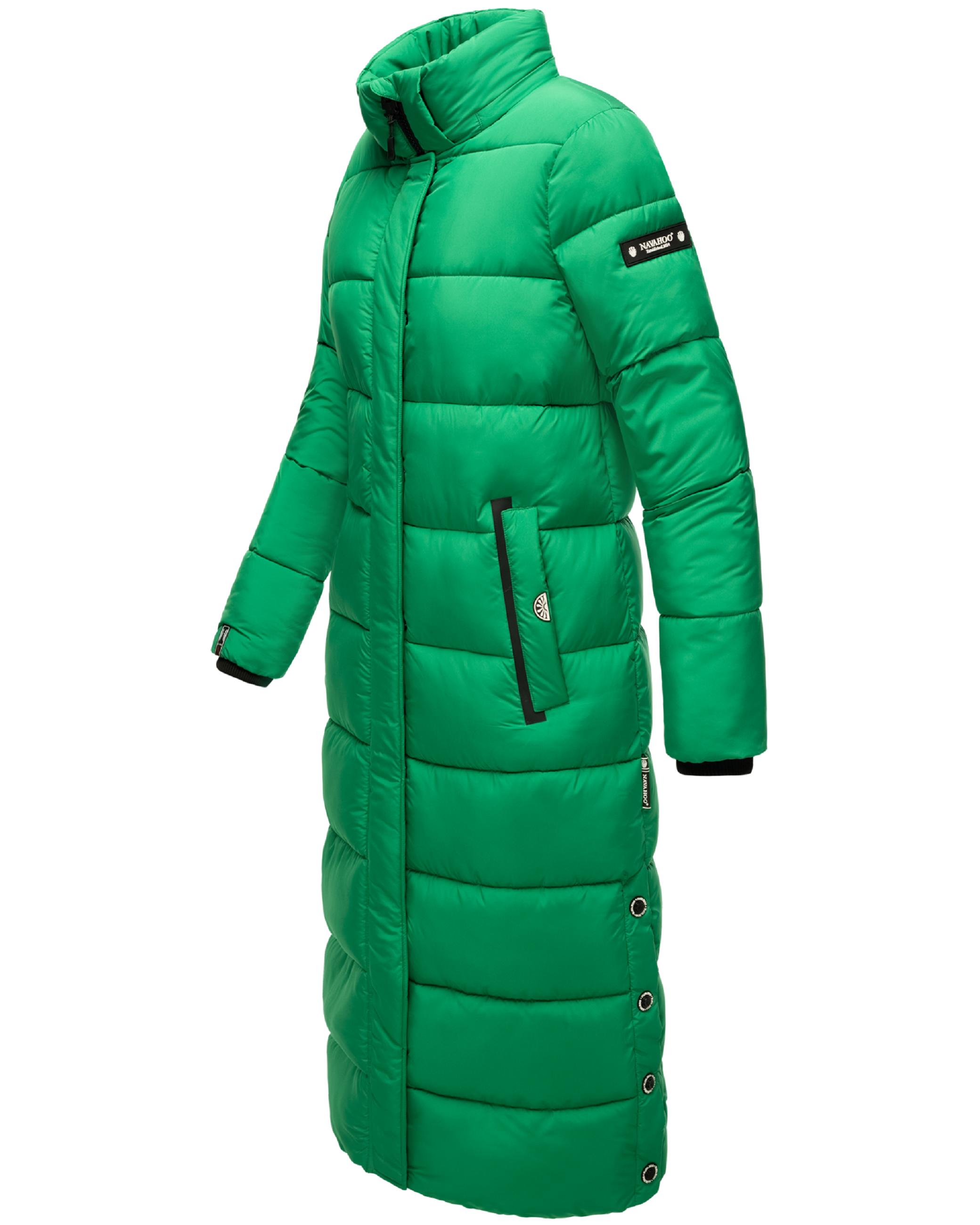 Langer Winter Steppmantel "Isalie" Smaragd Green