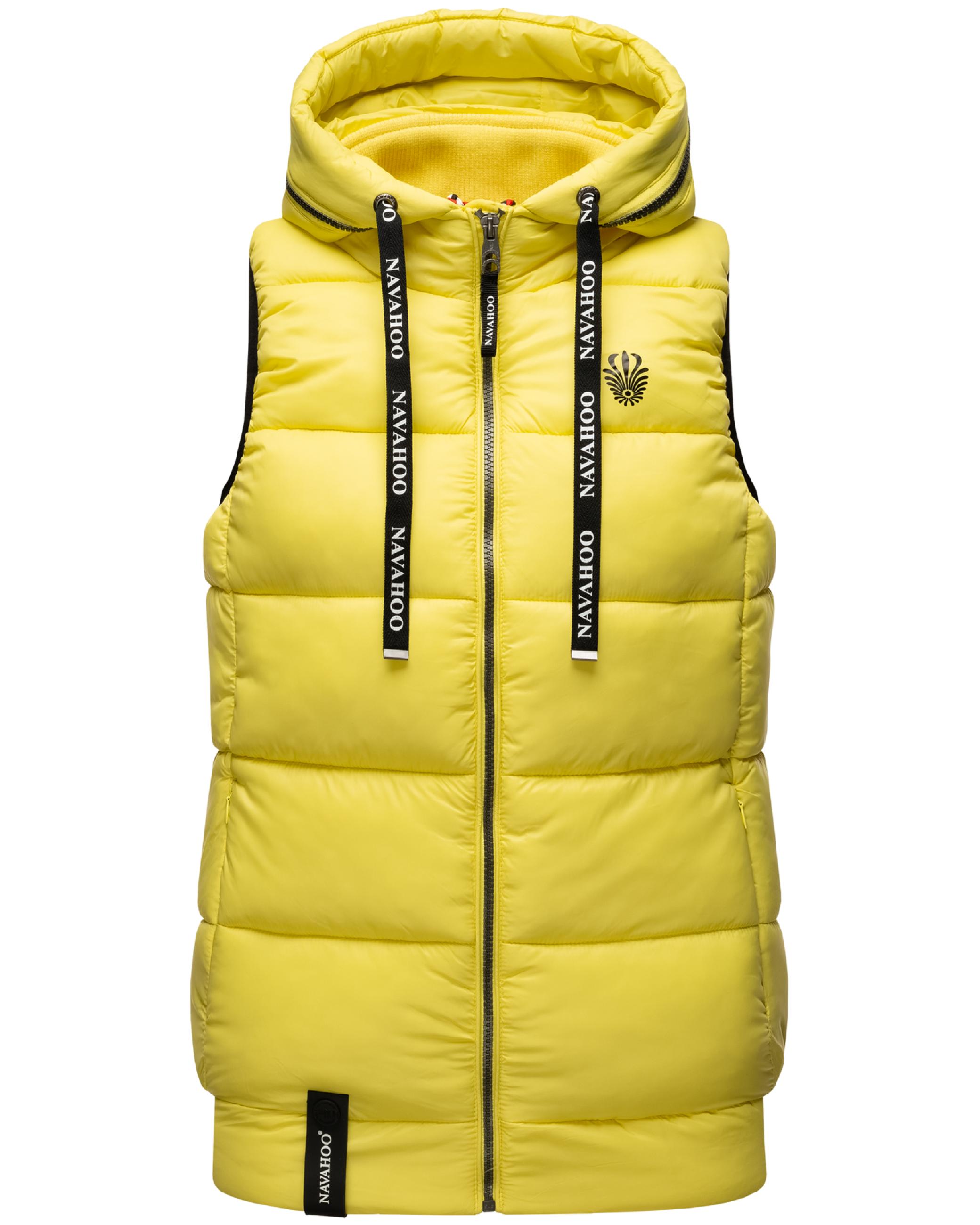Warme Steppweste mit Kapuze "Kassidy" Lemon