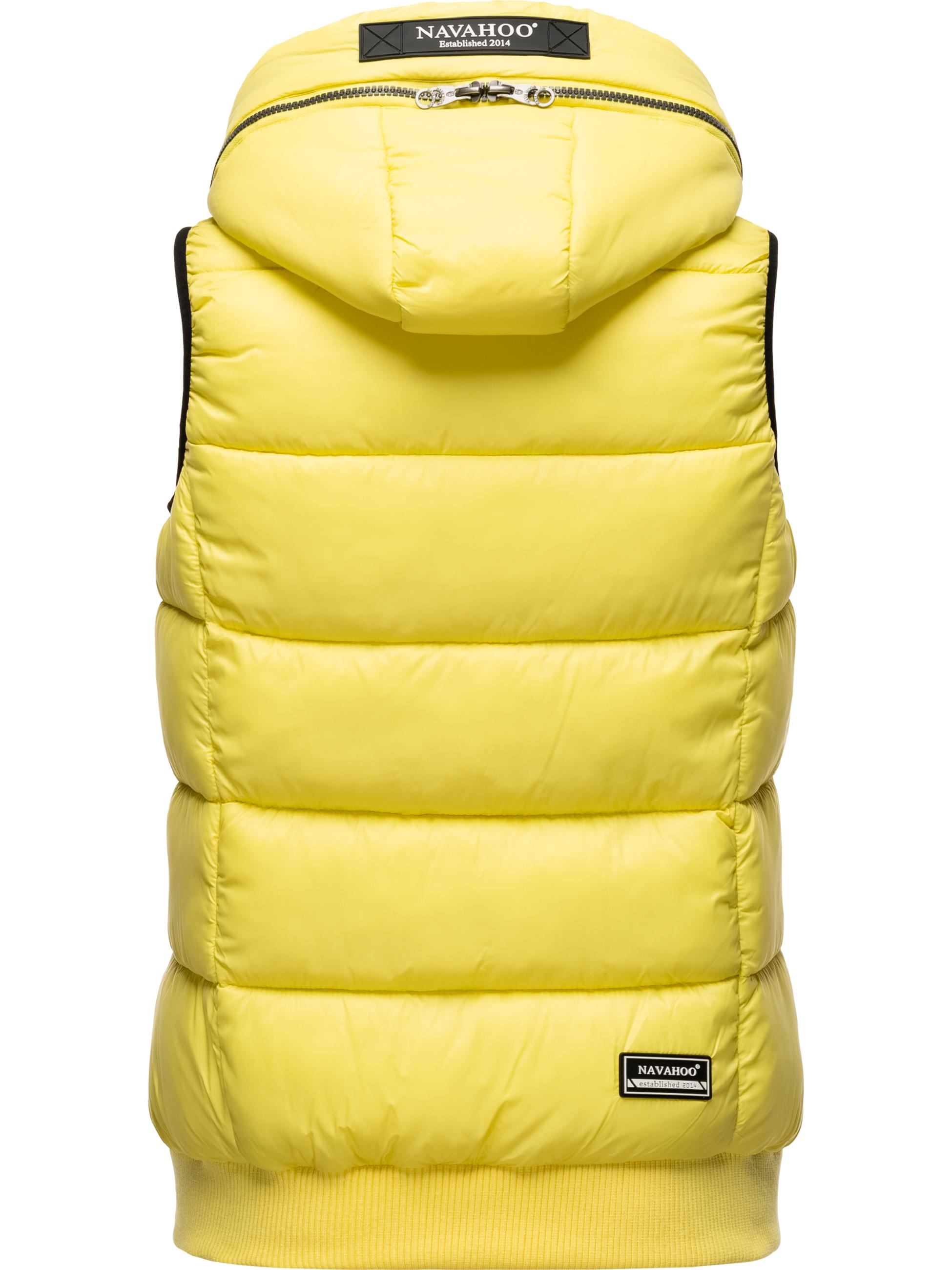 Warme Steppweste mit Kapuze "Kassidy" Lemon