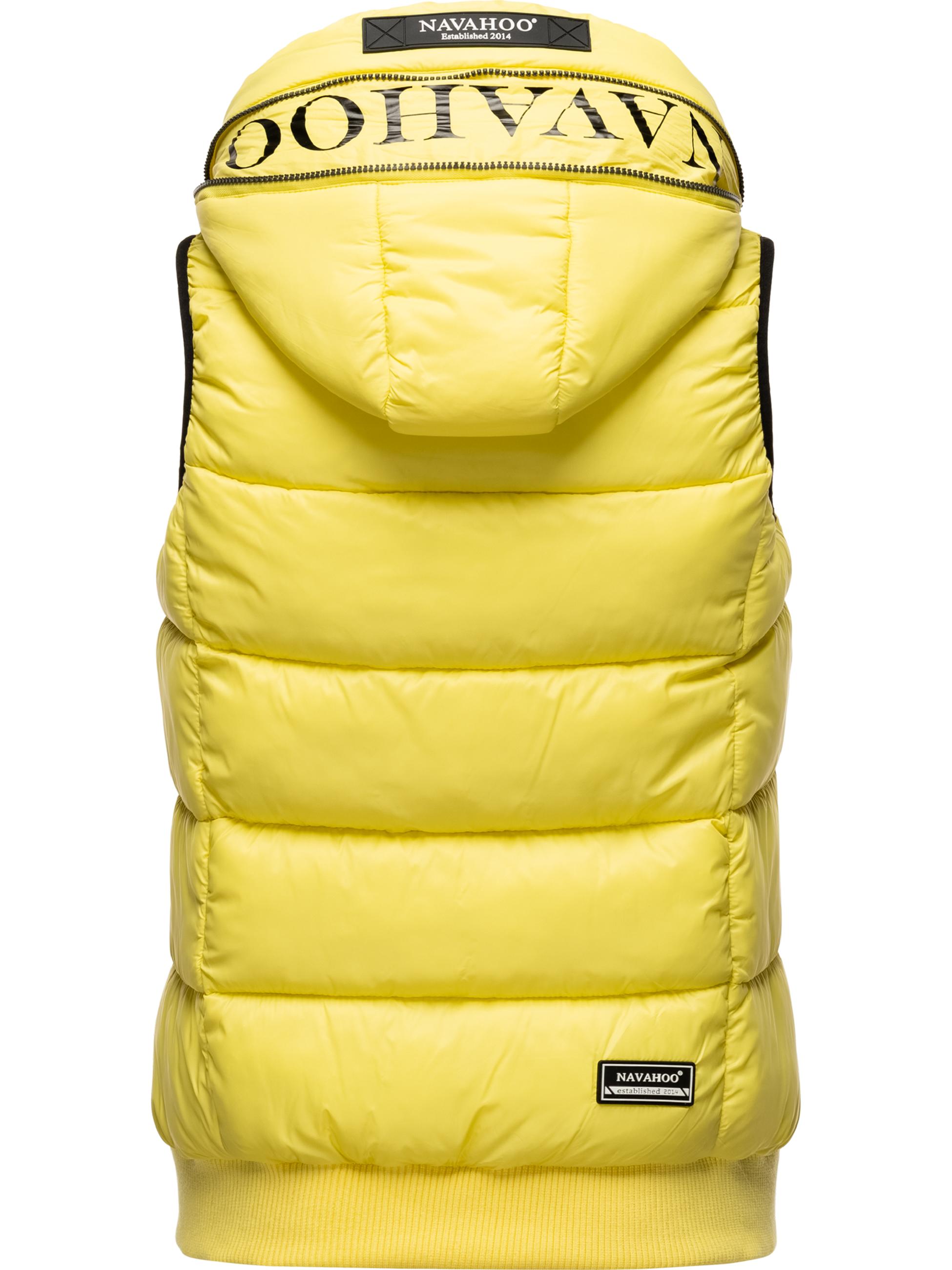 Warme Steppweste mit Kapuze "Kassidy" Lemon