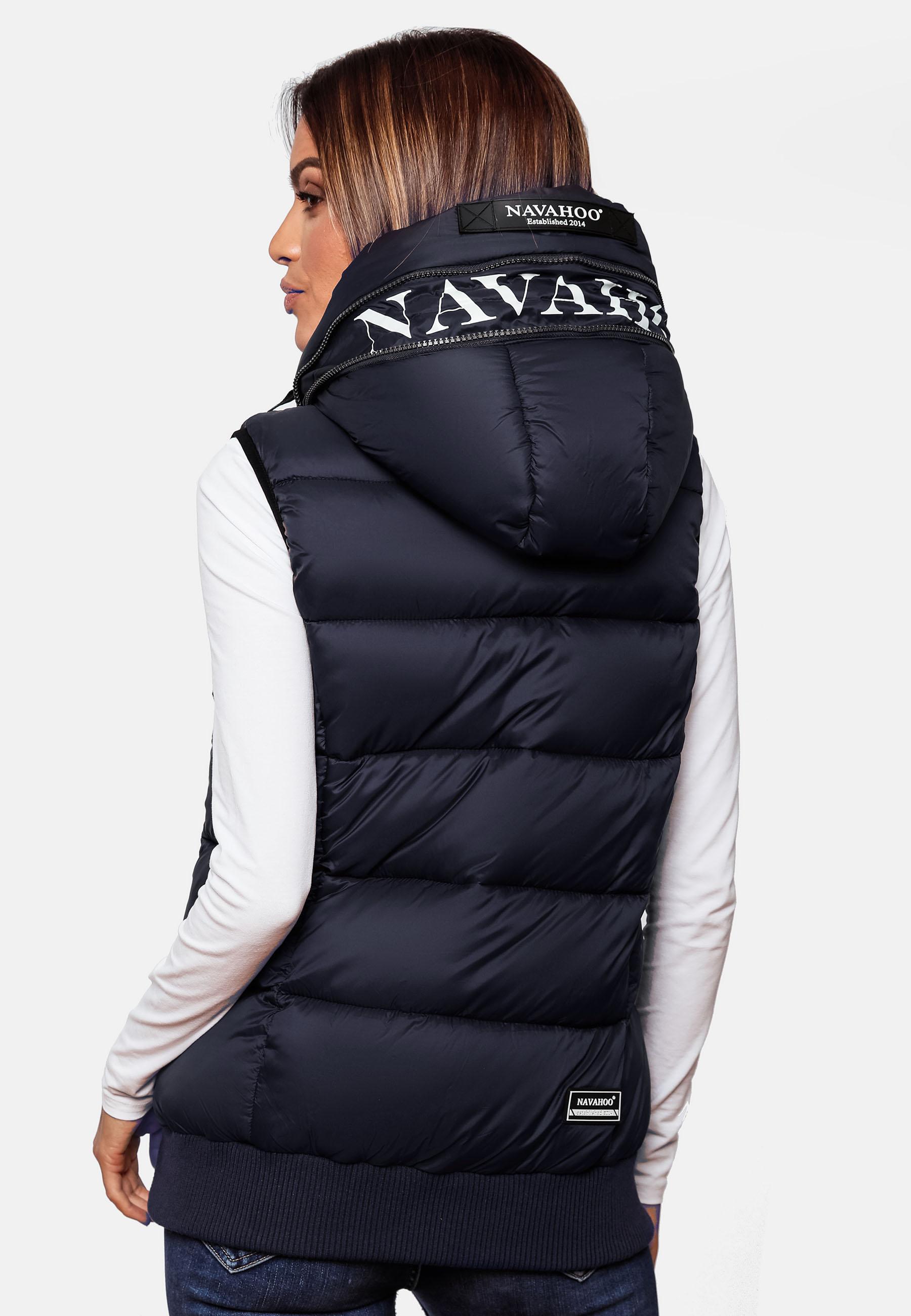 Warme Steppweste mit Kapuze "Kassidy" Navy