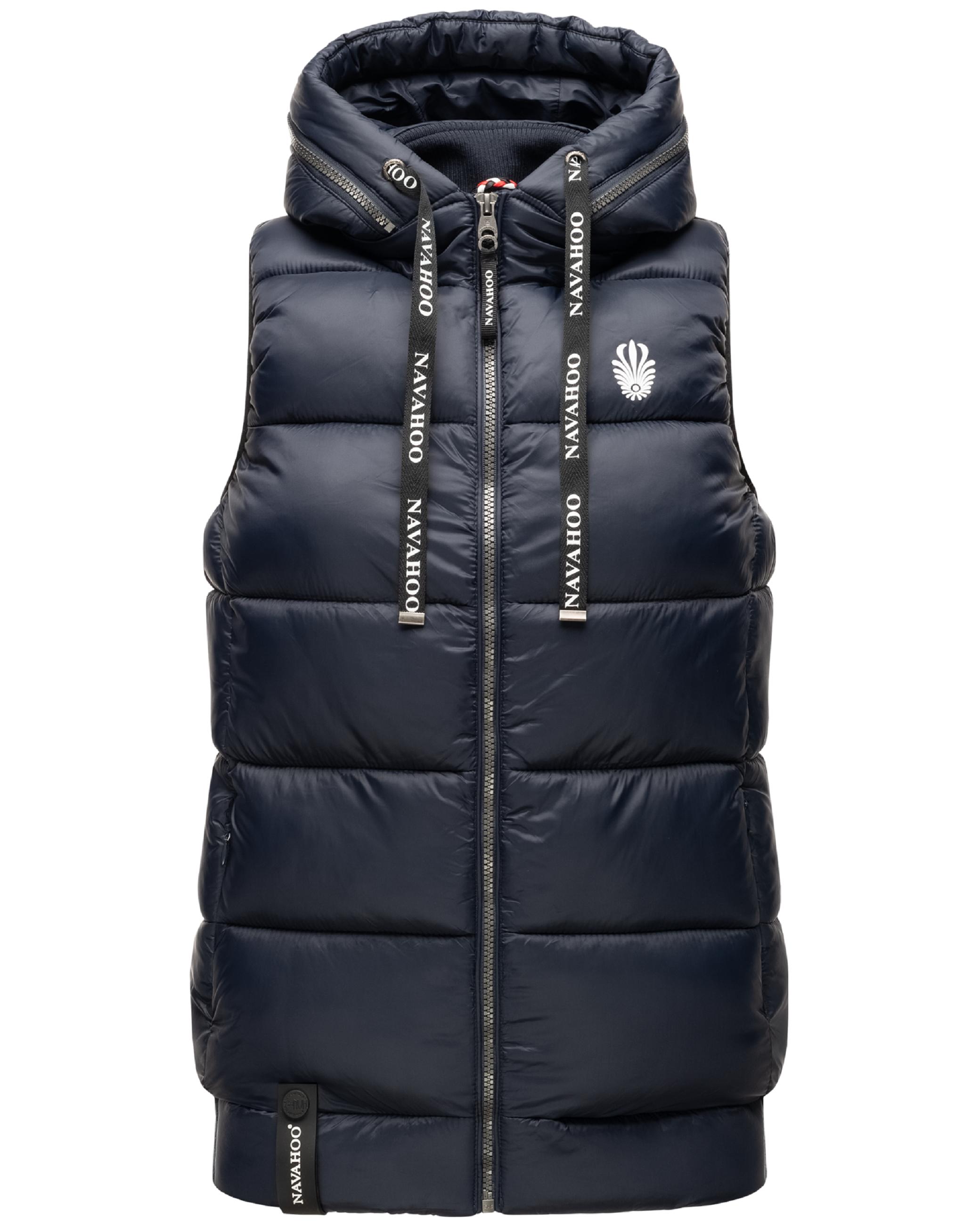 Warme Steppweste mit Kapuze "Kassidy" Navy