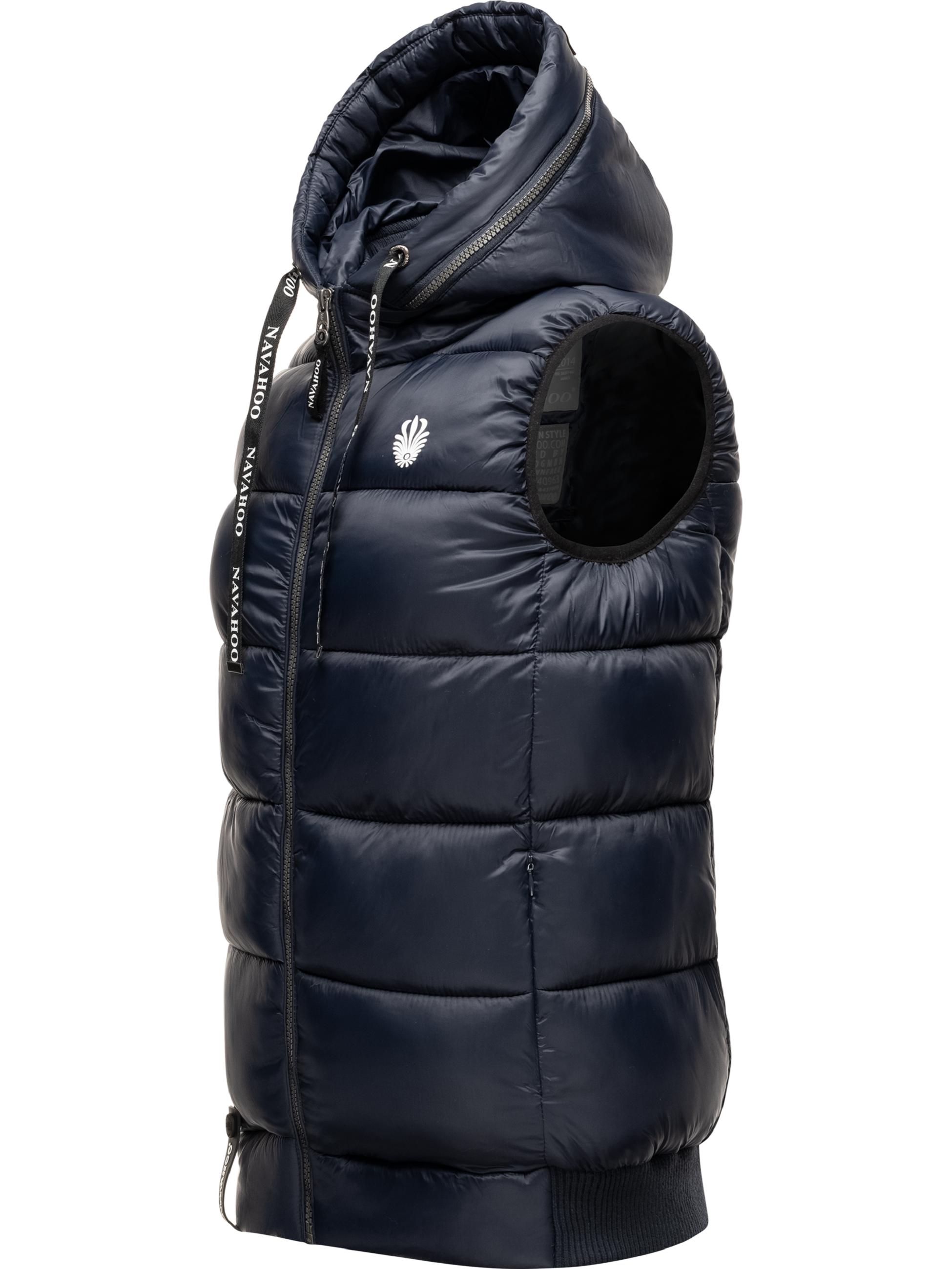 Warme Steppweste mit Kapuze "Kassidy" Navy