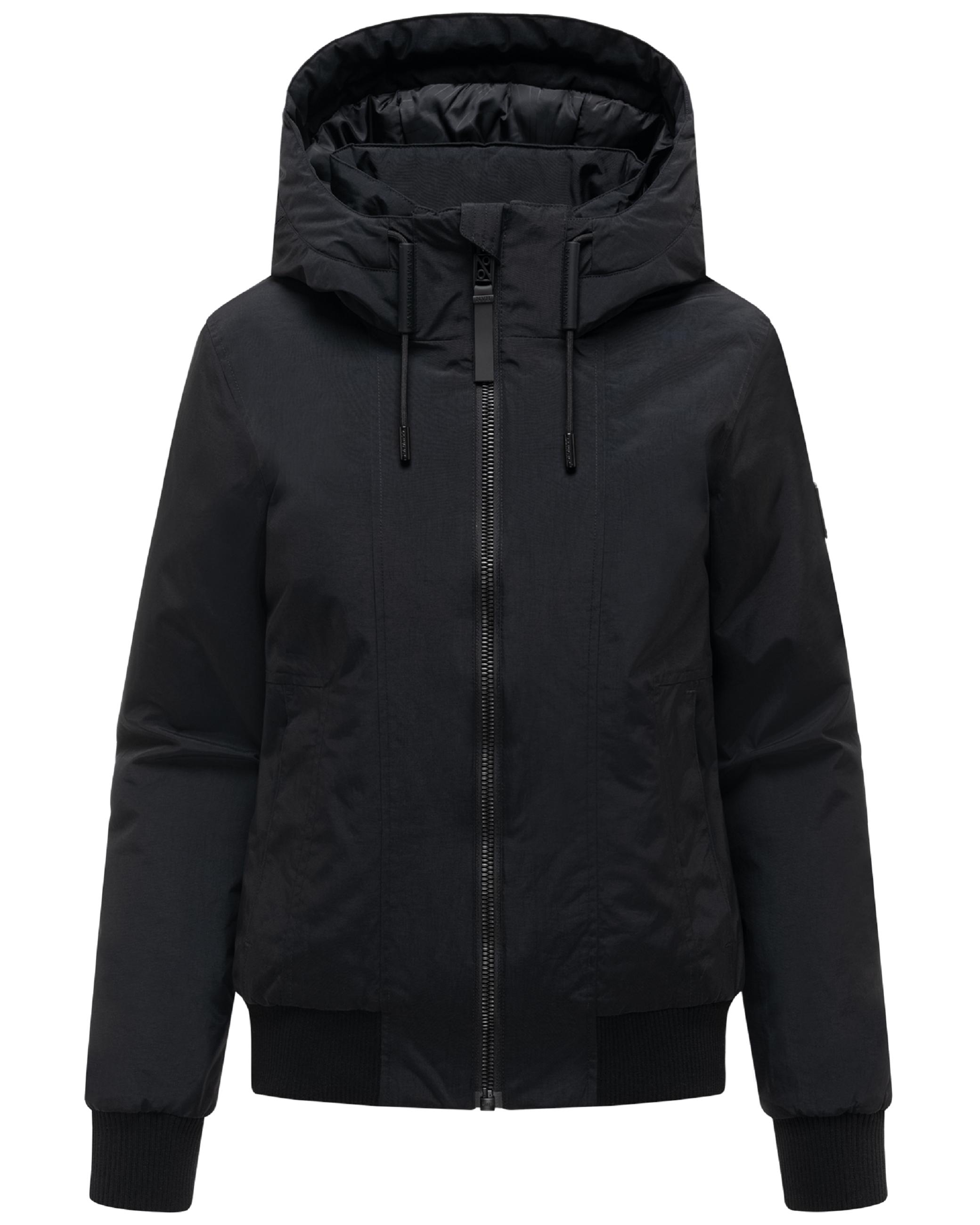 Warme Winterjacke mit Kapuze "Kichermaus 14" Black