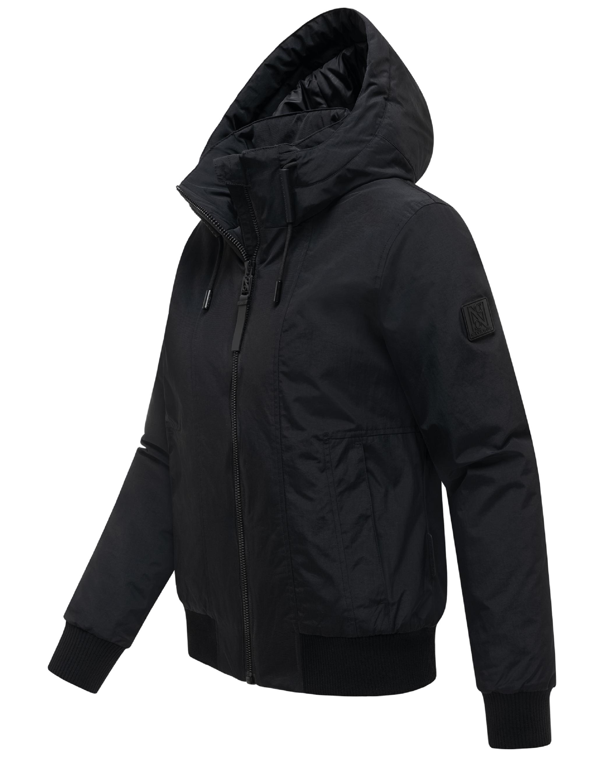 Warme Winterjacke mit Kapuze "Kichermaus 14" Black