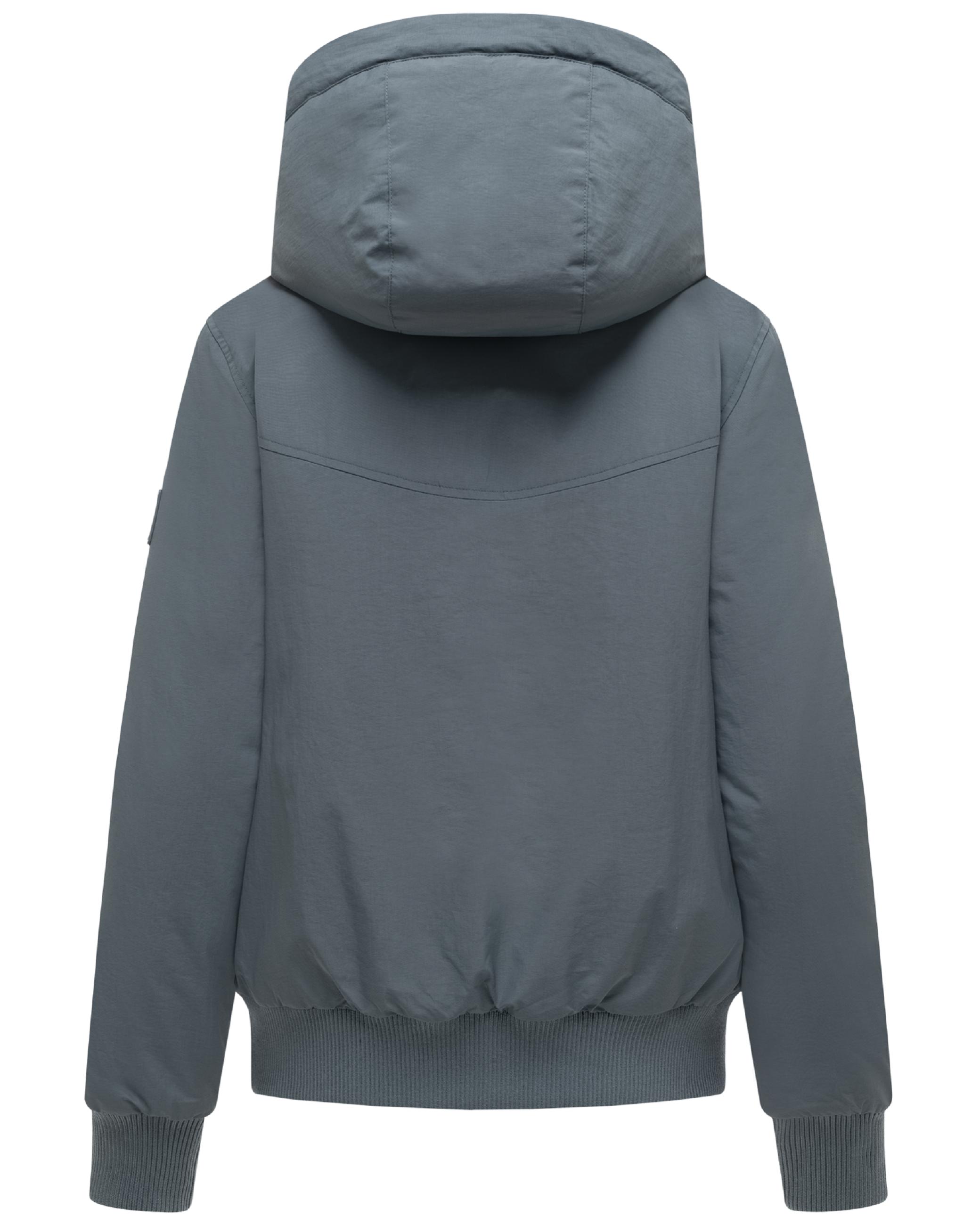 Warme Winterjacke mit Kapuze "Kichermaus 14" Blue Grey