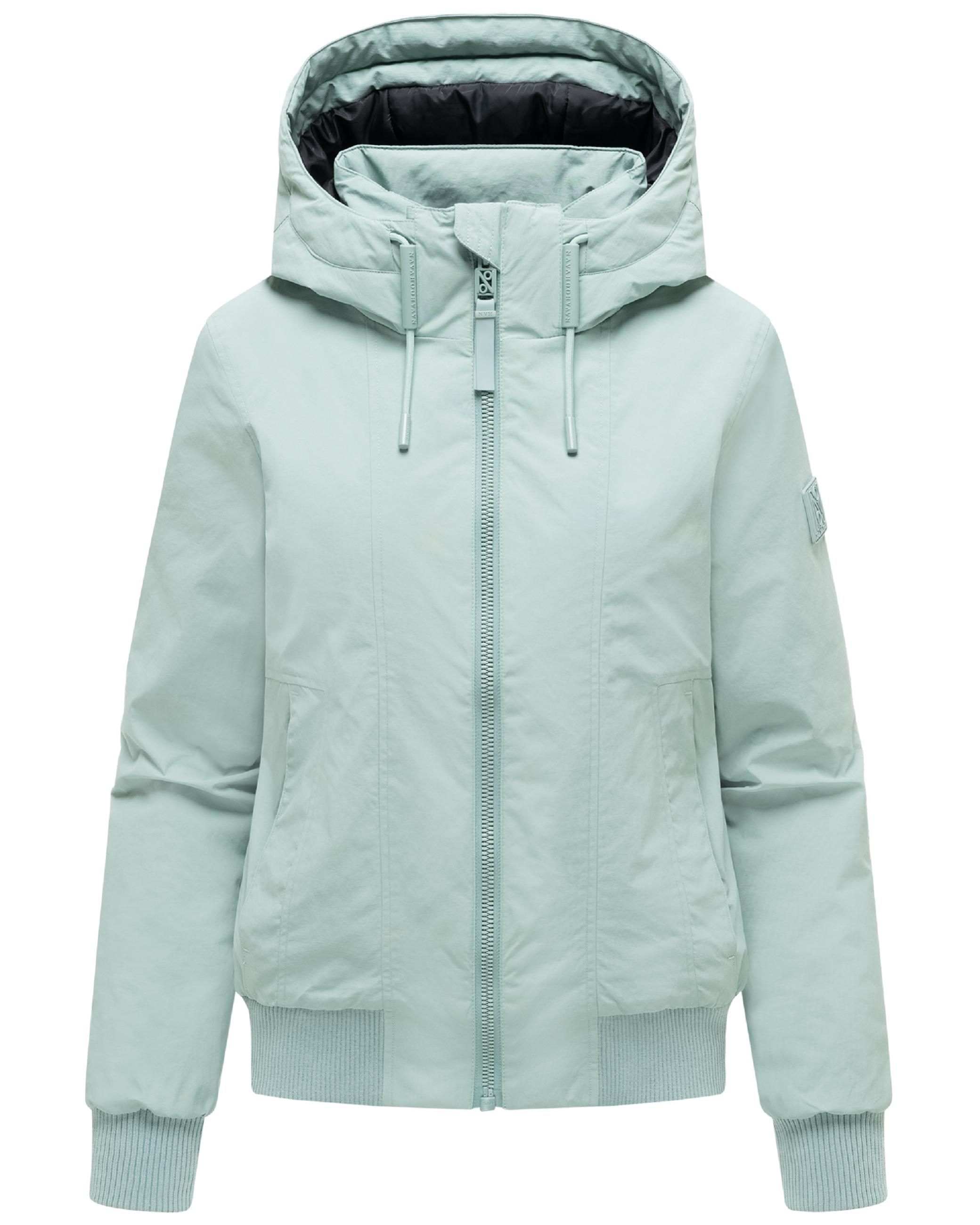 Warme Winterjacke mit Kapuze "Kichermaus 14" Dusty Mint