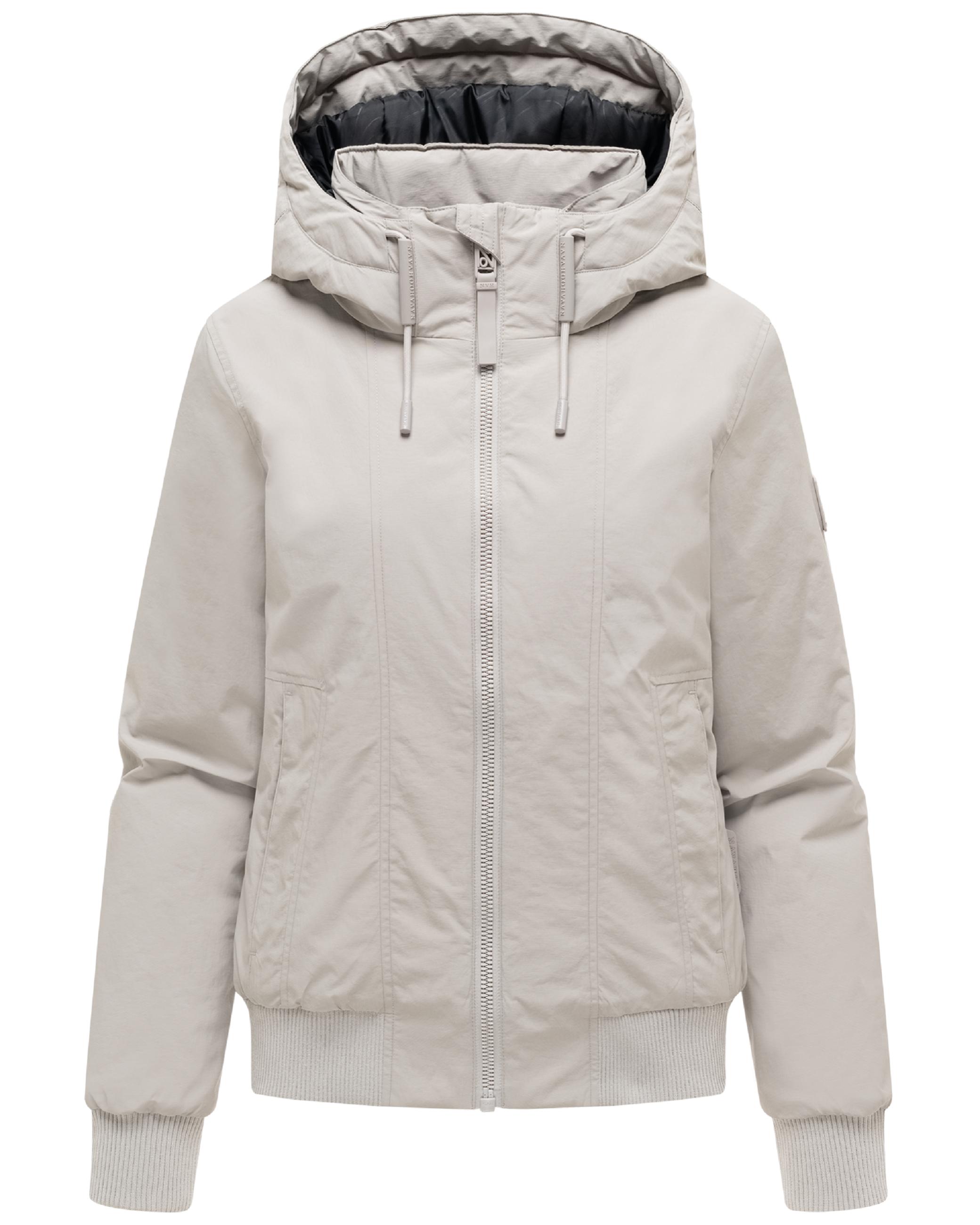 Warme Winterjacke mit Kapuze "Kichermaus 14" Light Grey