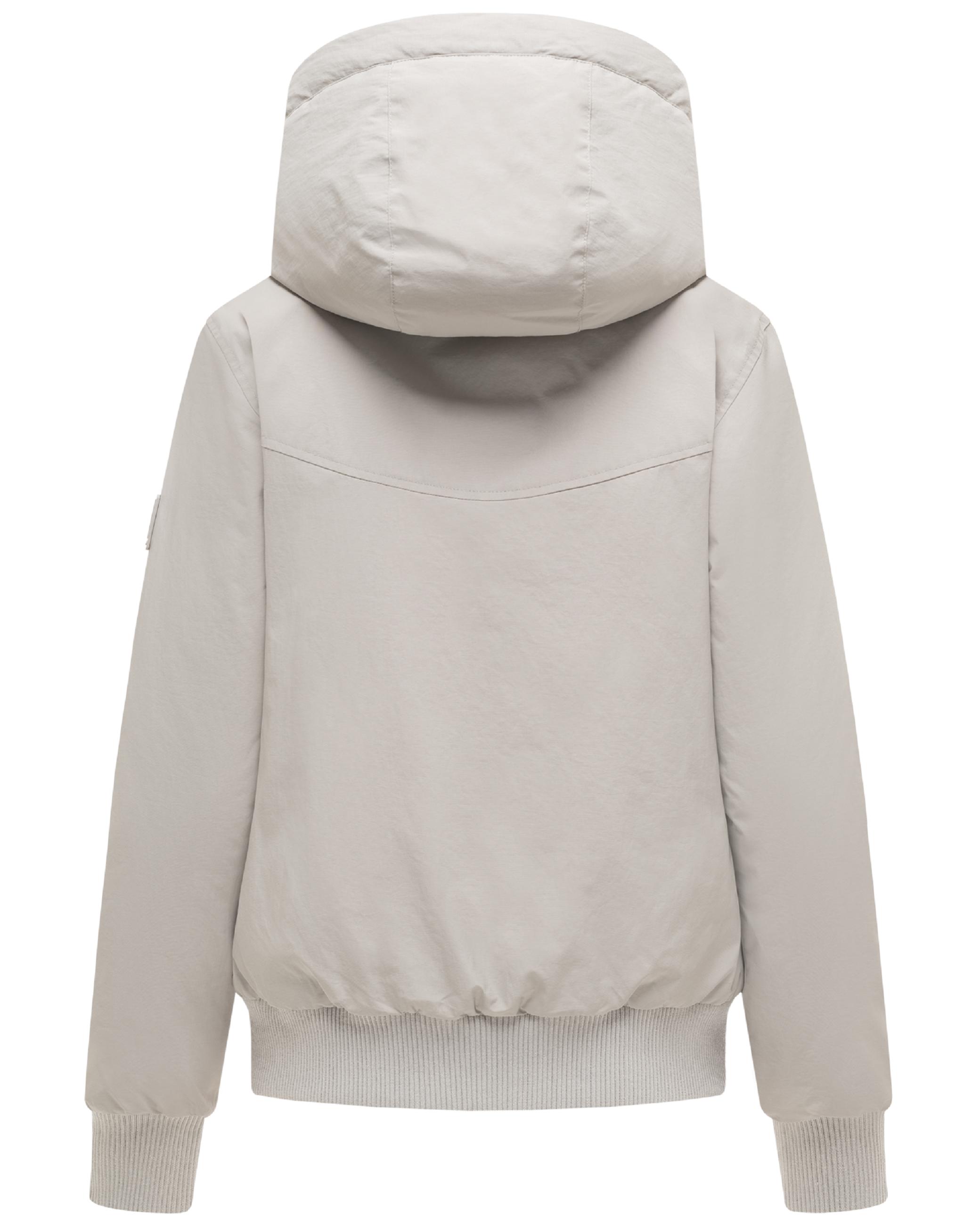 Warme Winterjacke mit Kapuze "Kichermaus 14" Light Grey