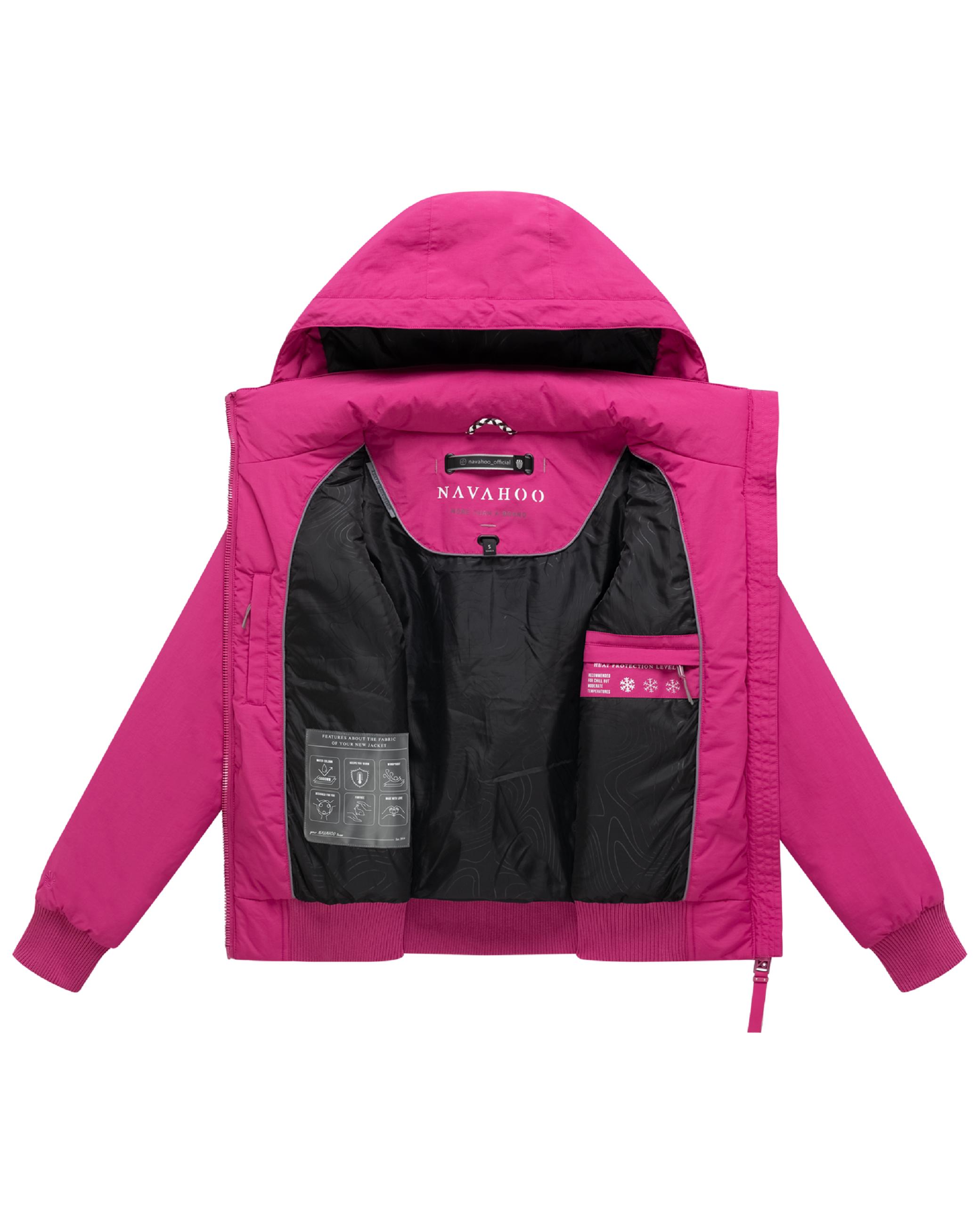 Warme Winterjacke mit Kapuze "Kichermaus 14" Sweet Berry