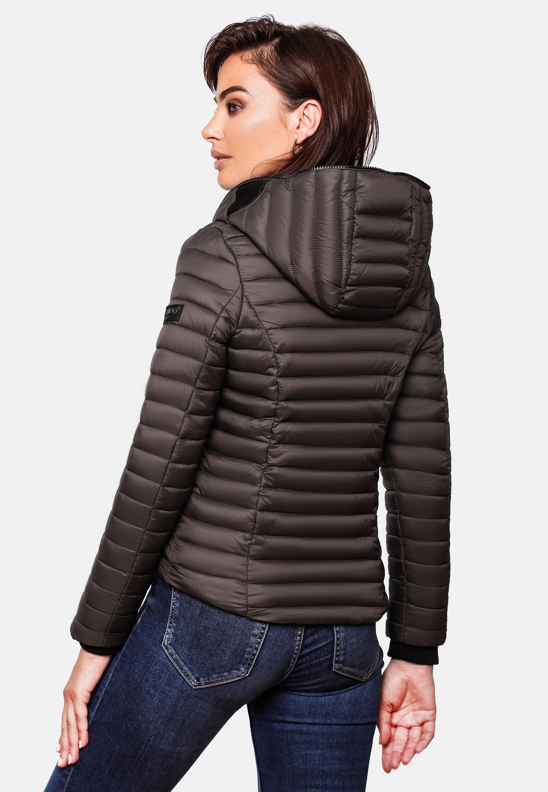 Leichte Steppjacke mit Kapuze "Kimuk" Anthracite