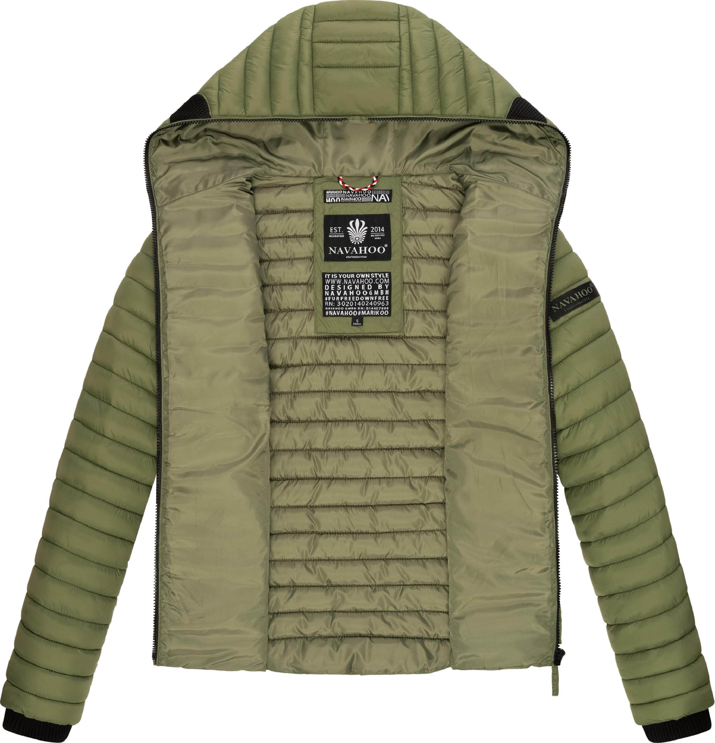 Leichte Steppjacke mit Kapuze "Kimuk" Dusty Olive